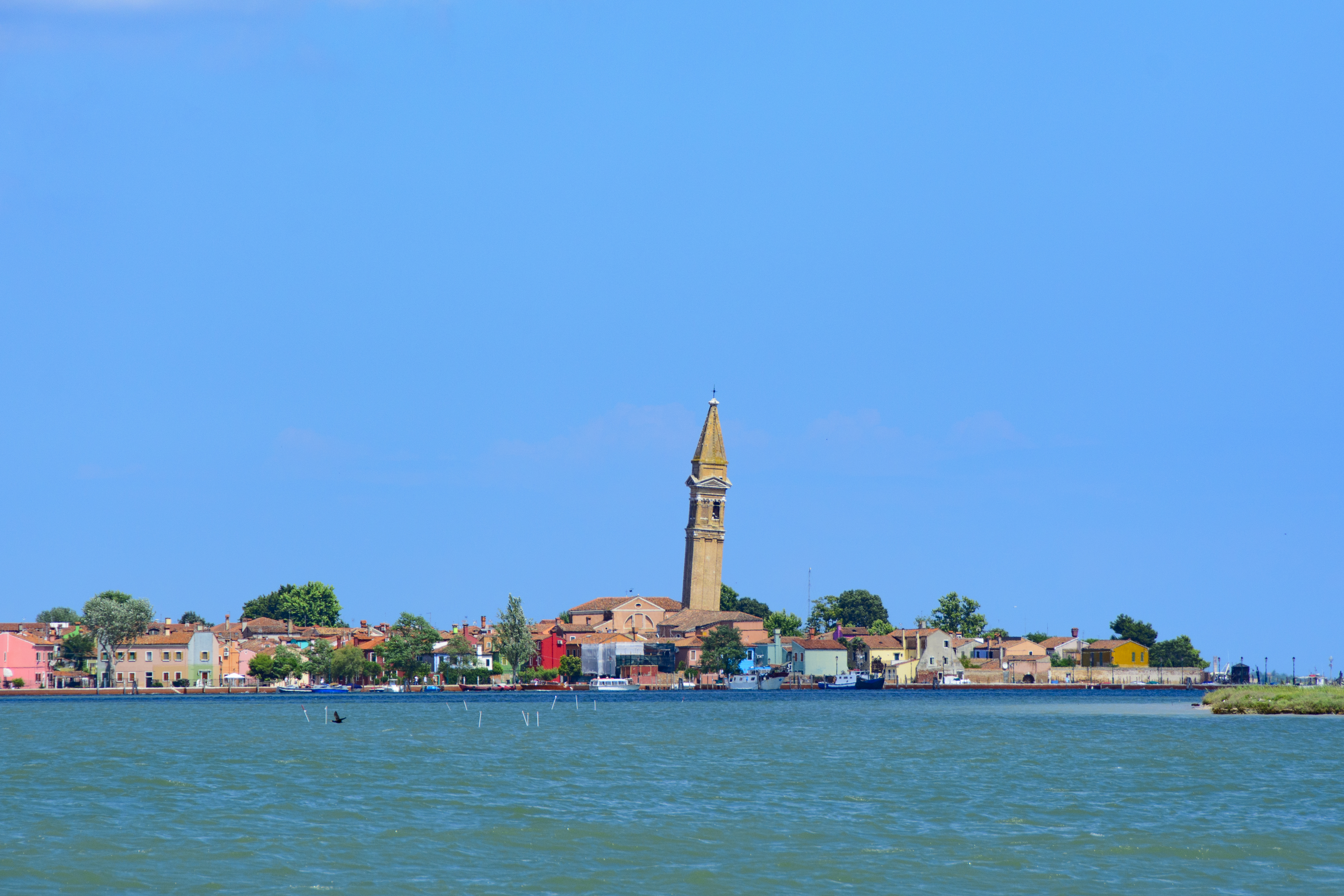 Det lutande tornet i Burano