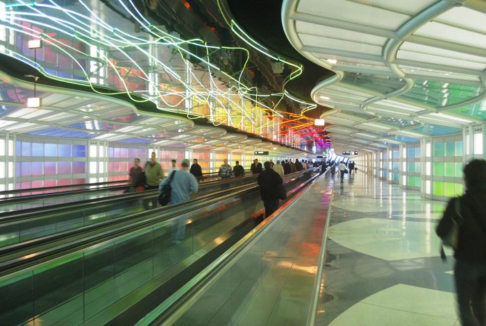 O'hare flygplats i Chicago.