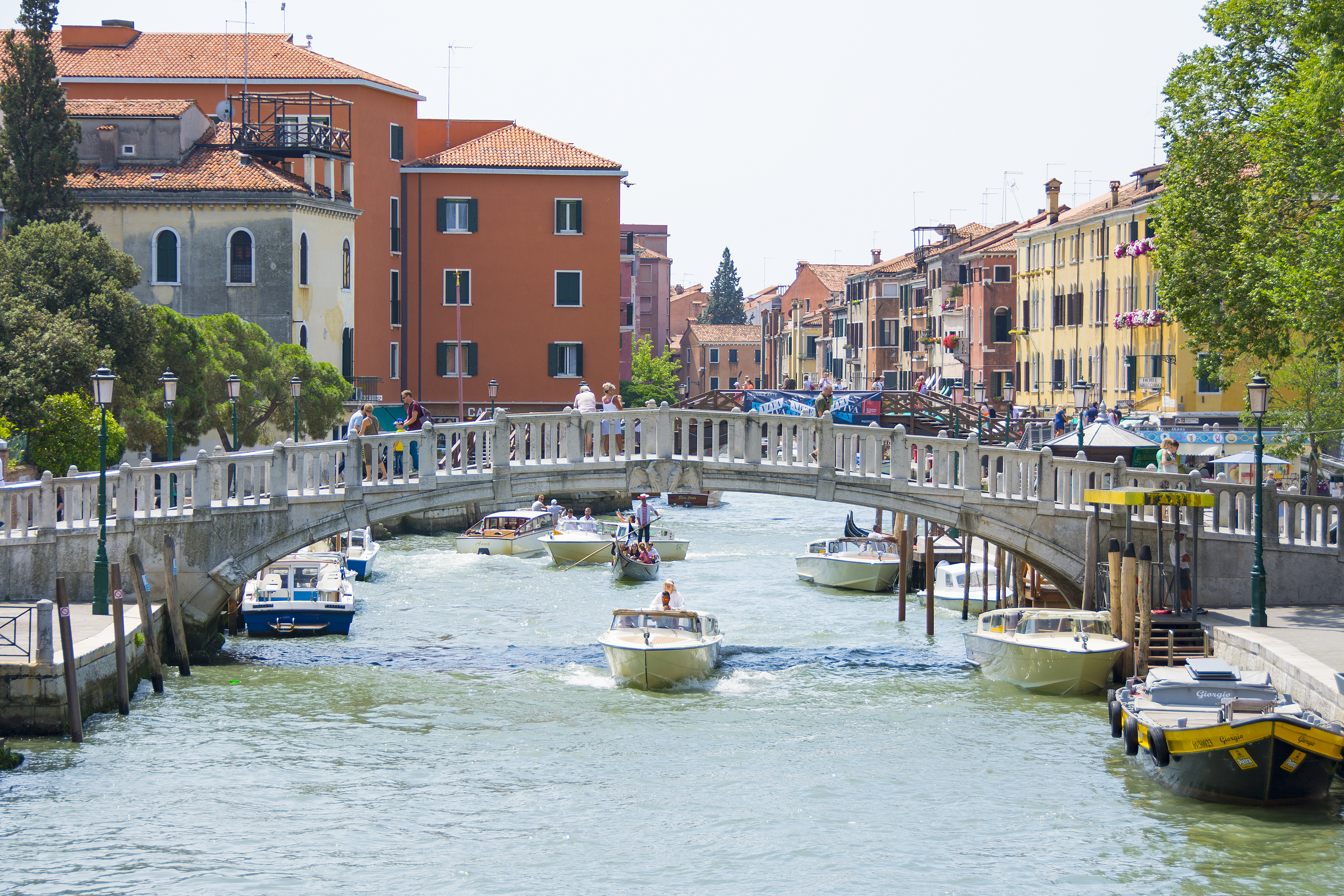 venedig kanal och bro