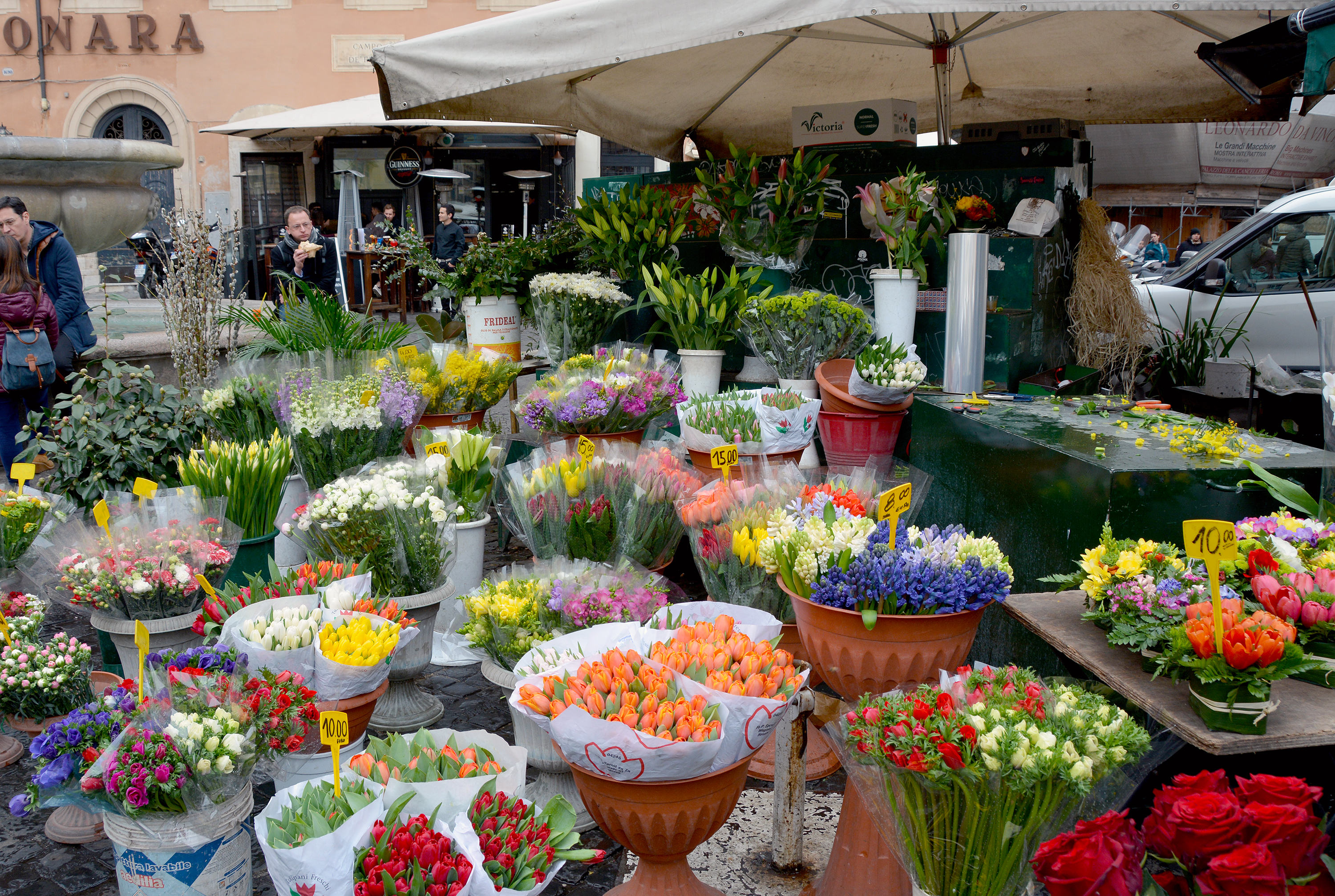 Vår helg i Rom Campo di Fiori