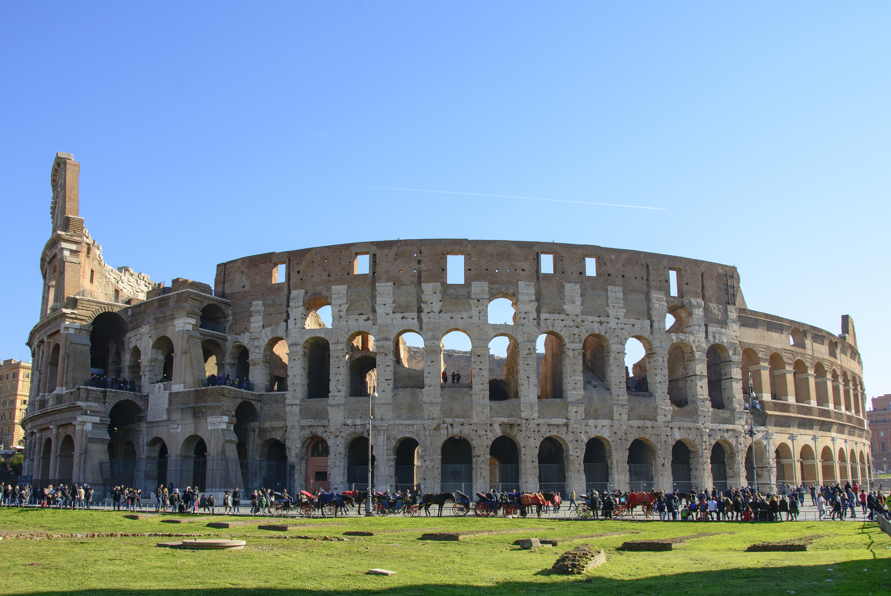Ett besök på Colosseum och Forum Romanum