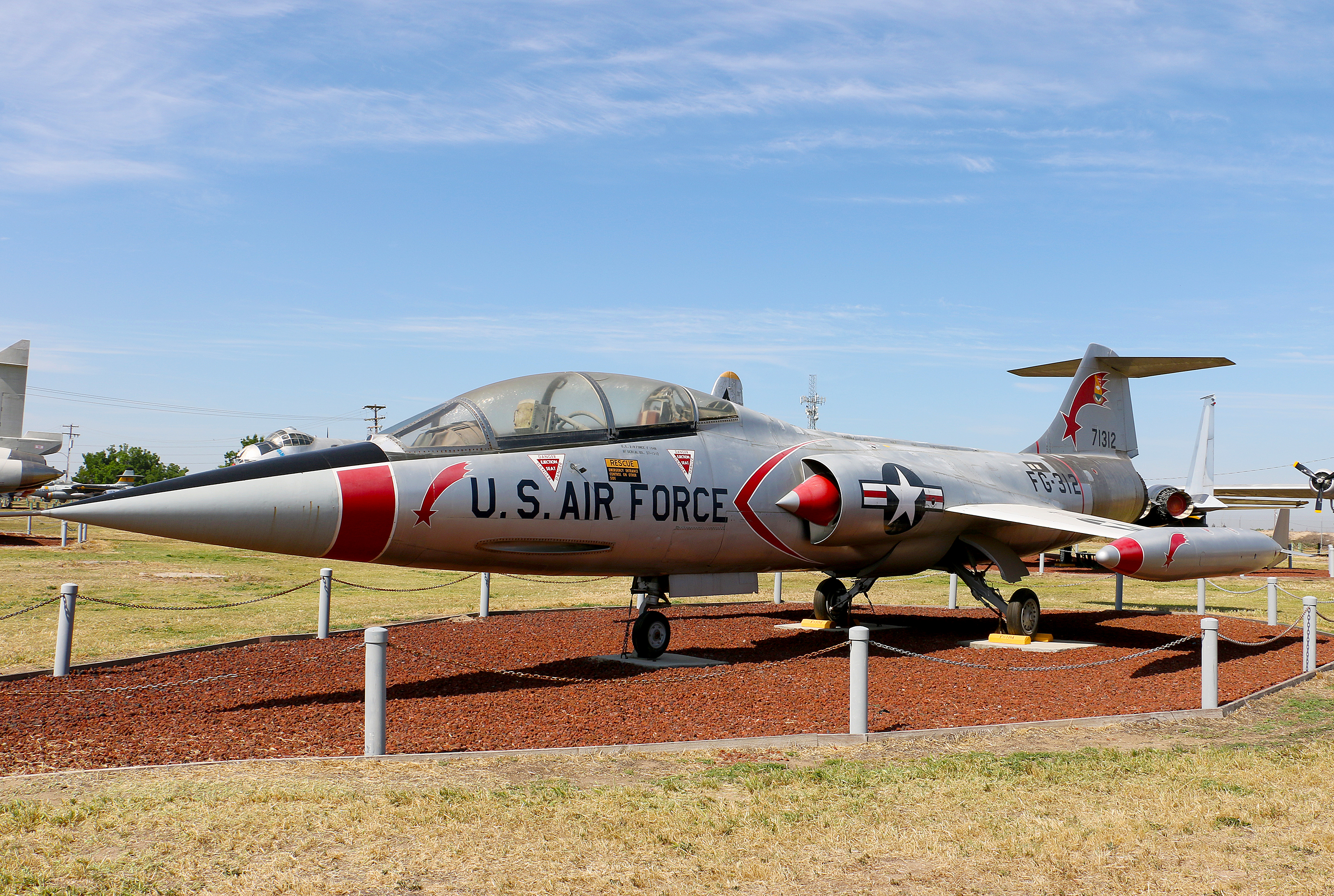 Lockheed F-104B Starfighter Castle Air Museum