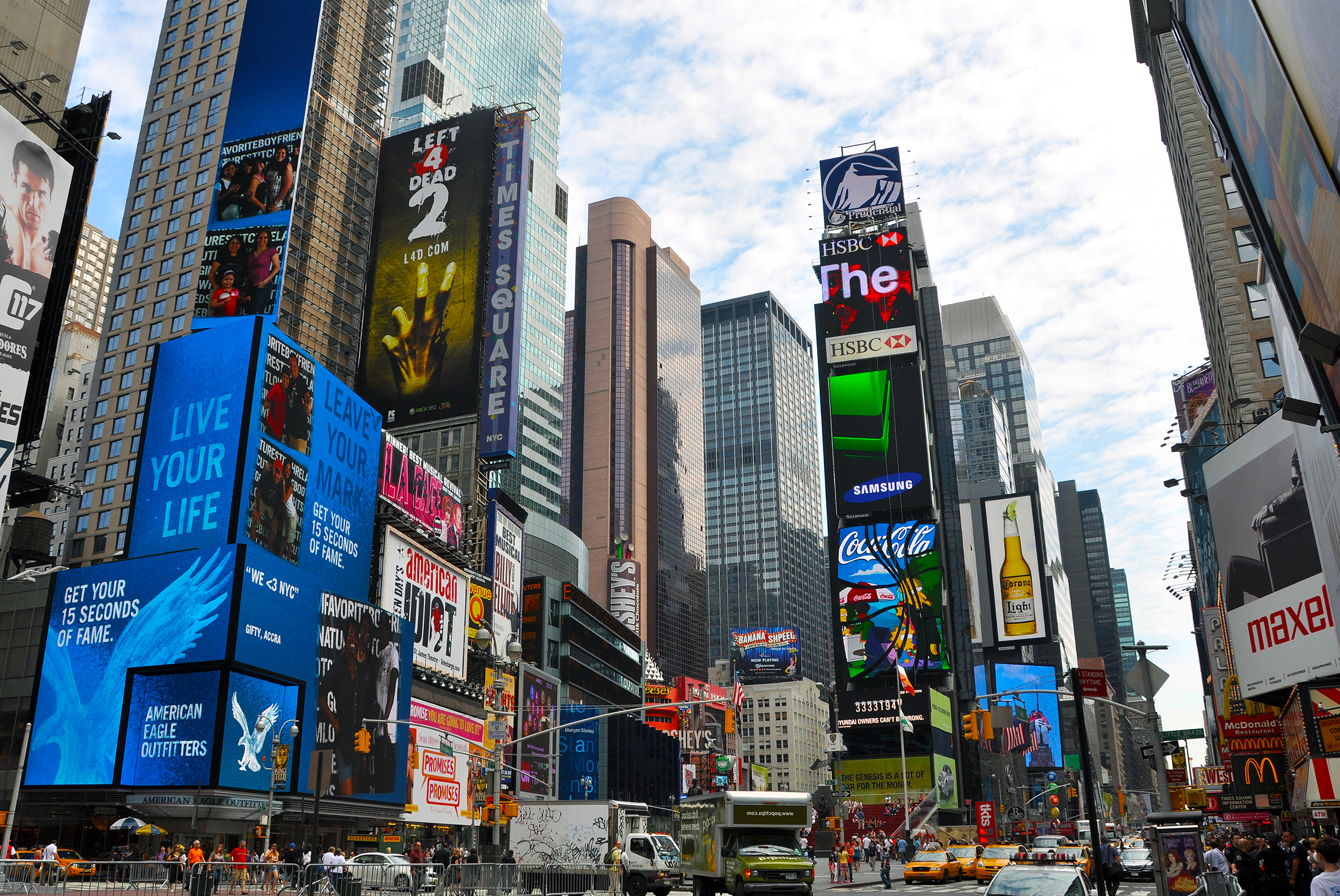 Åtta favoritplatser i USA times square new york city