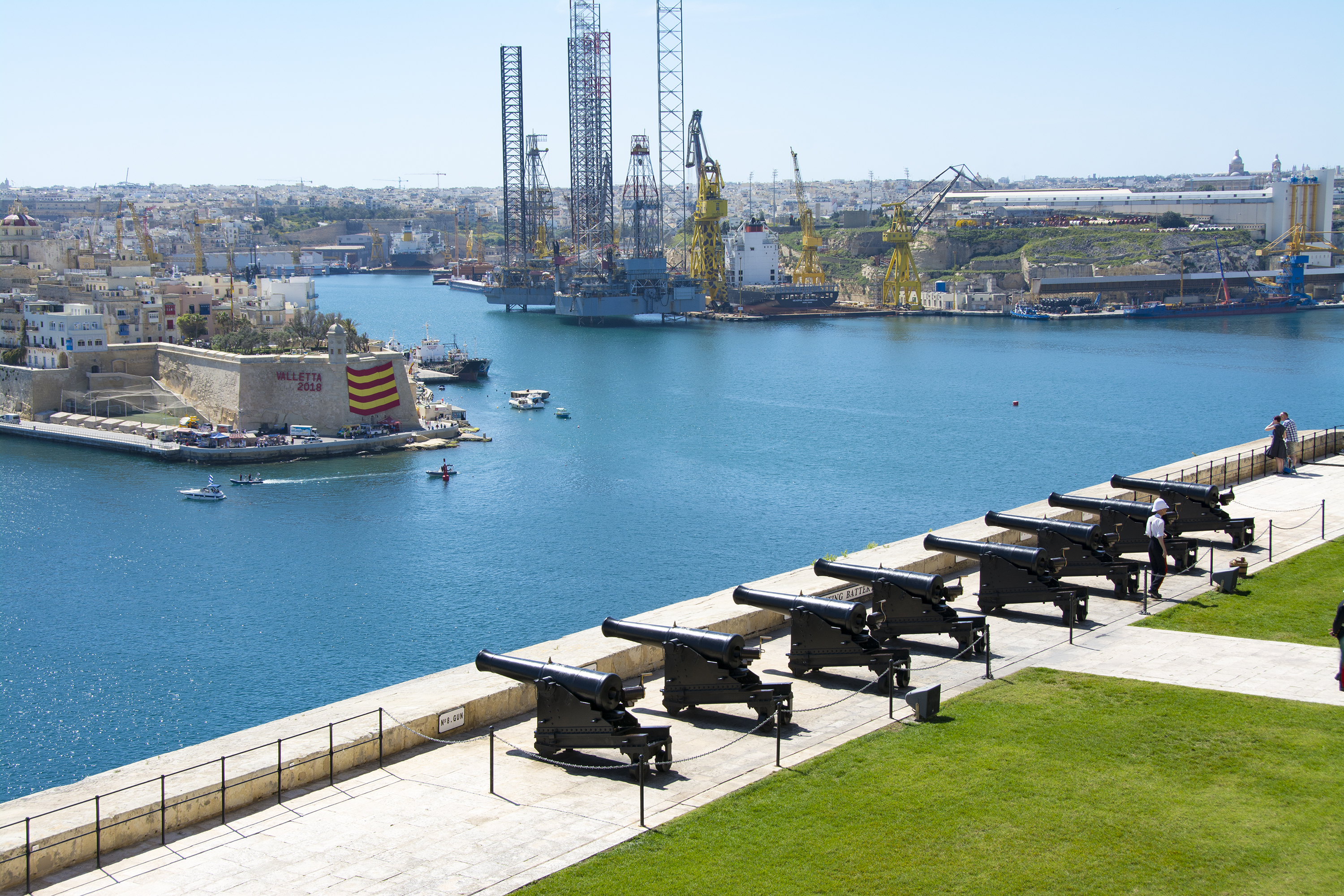 Saluting Battery Upper Barrakka Gardens Valletta