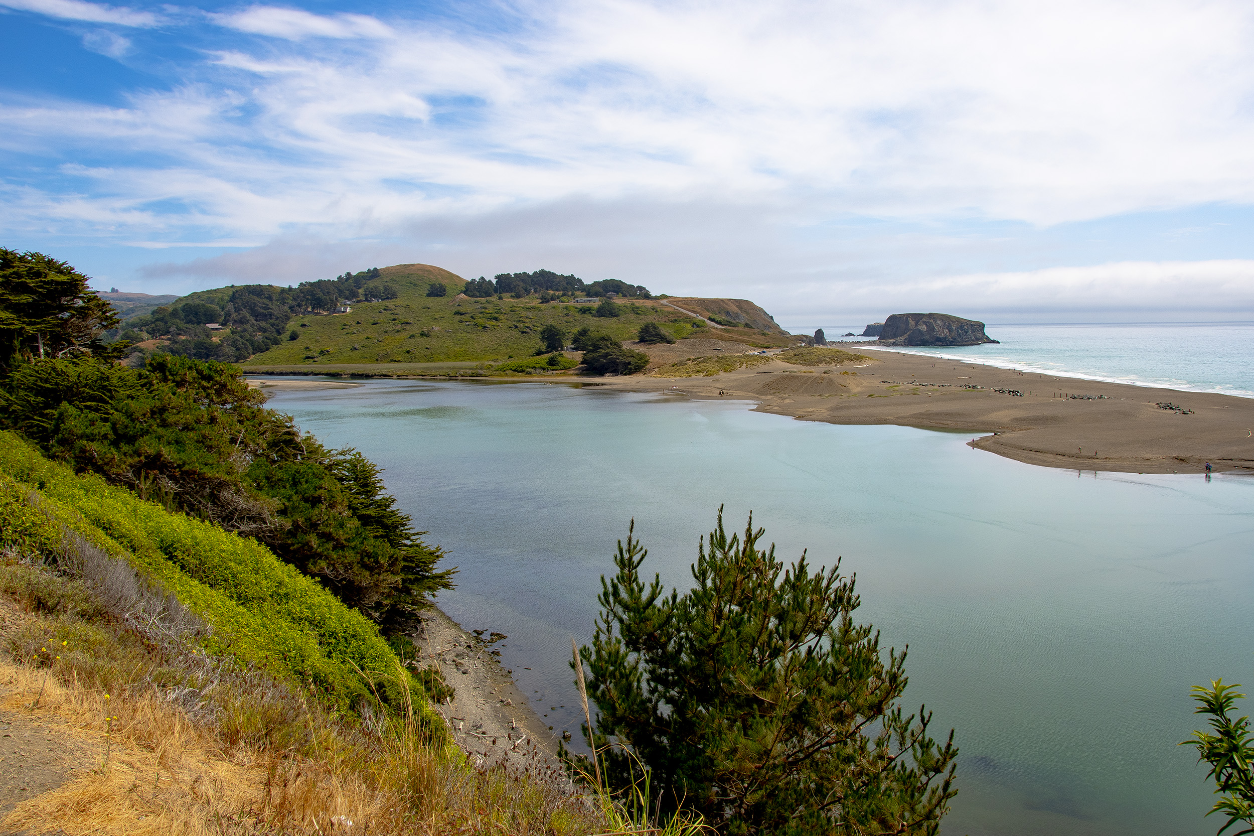 Goat Rock Beach Highway one kalifornien usa tillbakablick på resorna under 2018