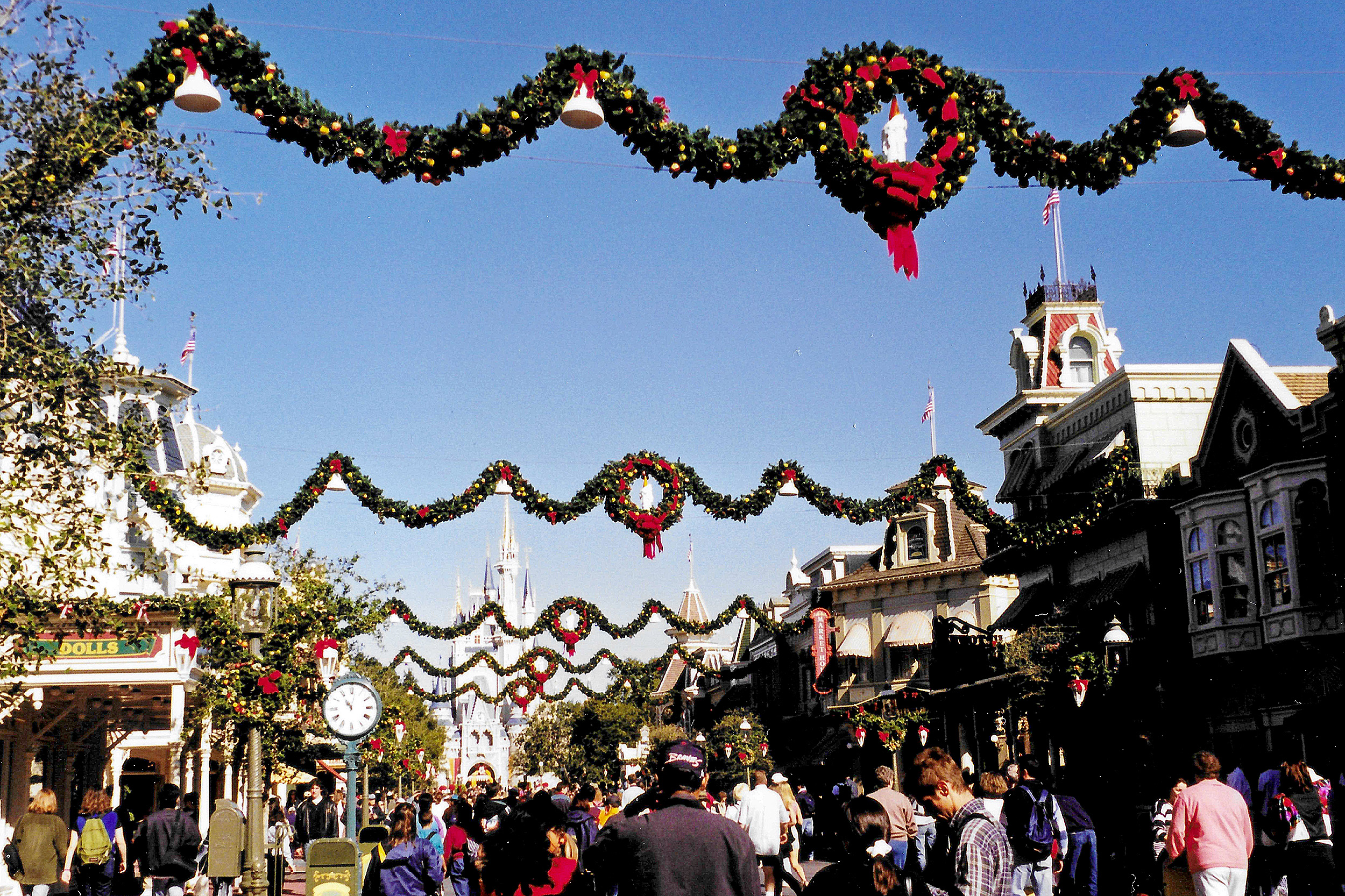 Juldekorationer Magic Kingdom Orlando Nyårsafton