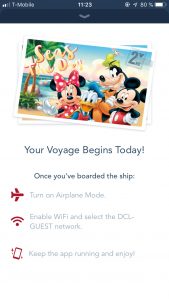 Disneykryssning DIsney Cruise Line app