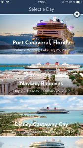 Disneykryssning DIsney Cruise Line app