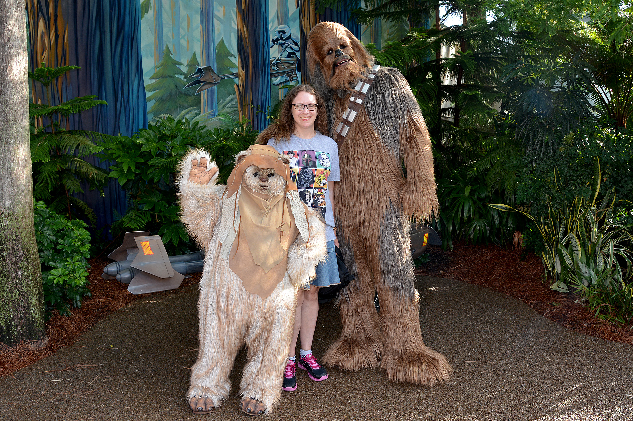 Galaxys edge star wars disneyland chewbacca