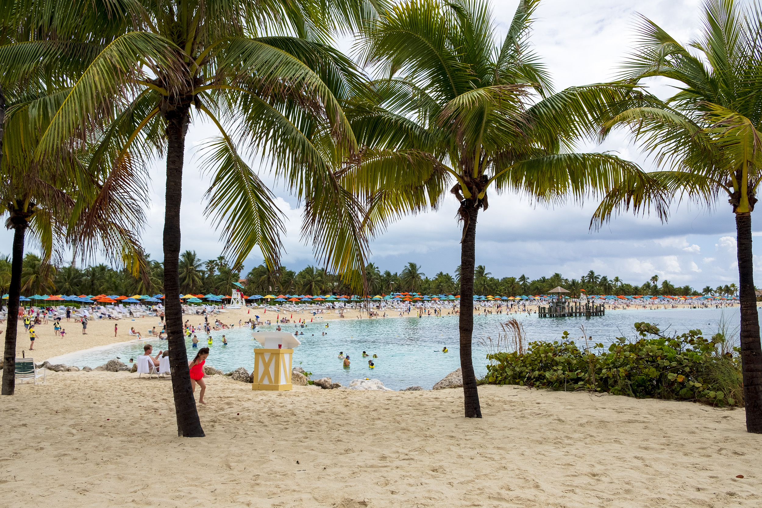 Family Beach på Castaway Cay