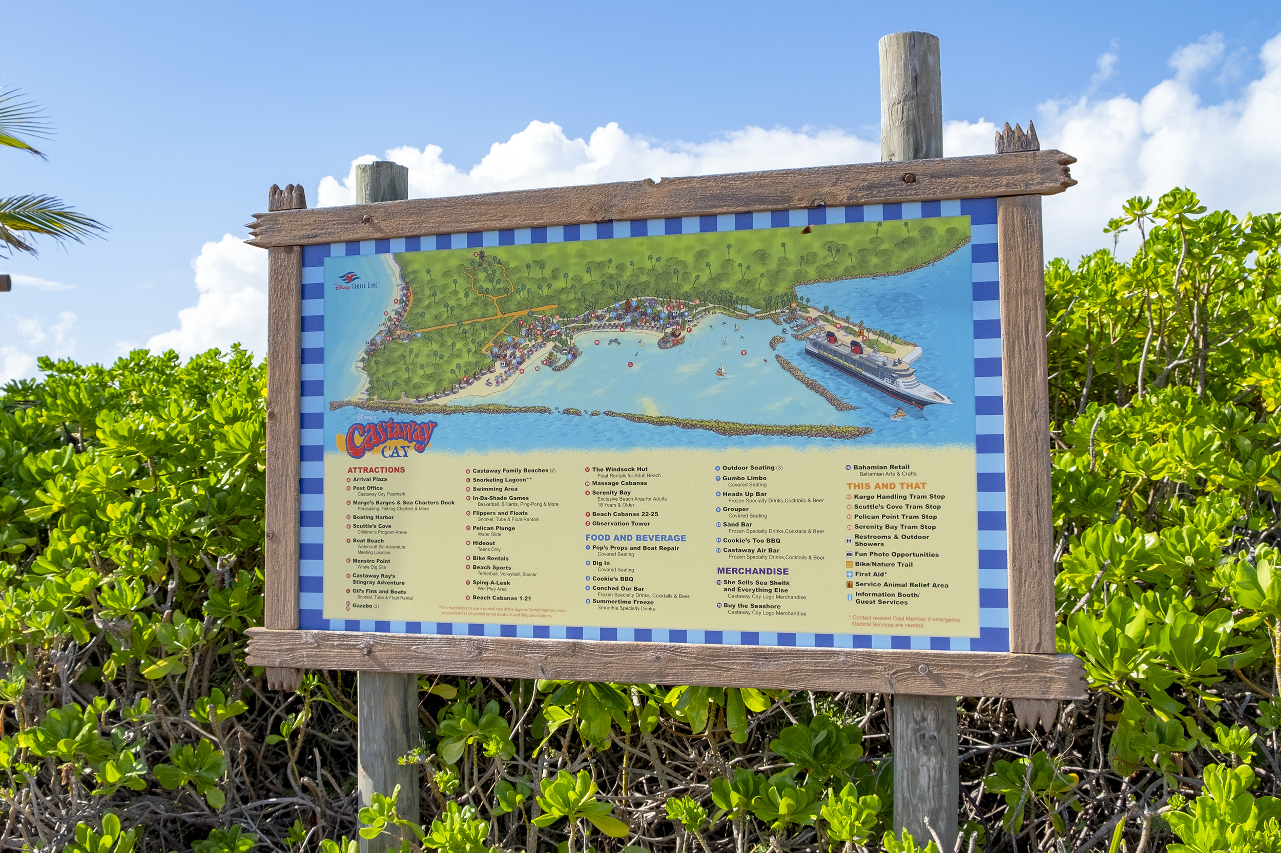 Map Castaway Cay