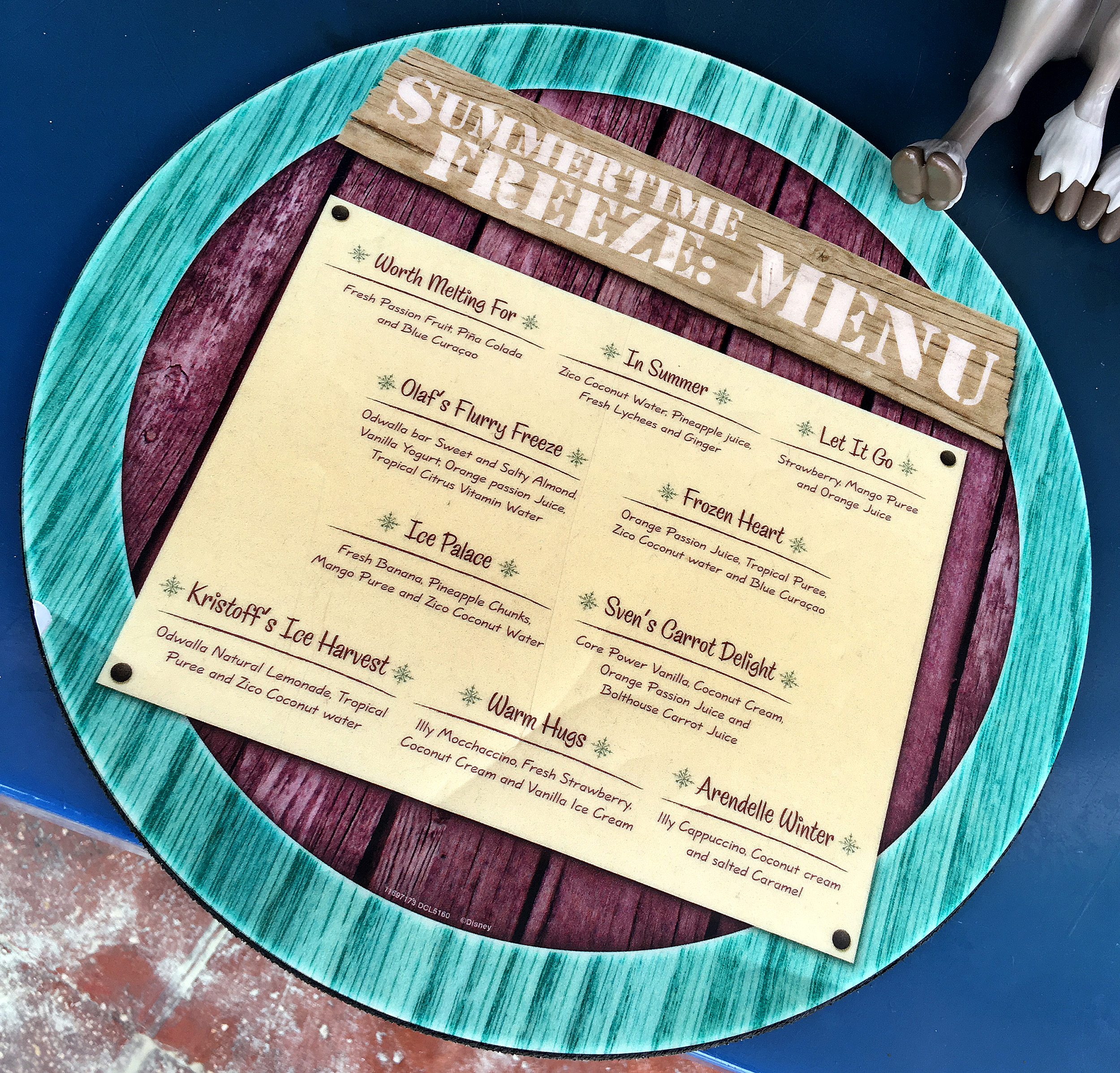 castaway cay summertime freeze menu