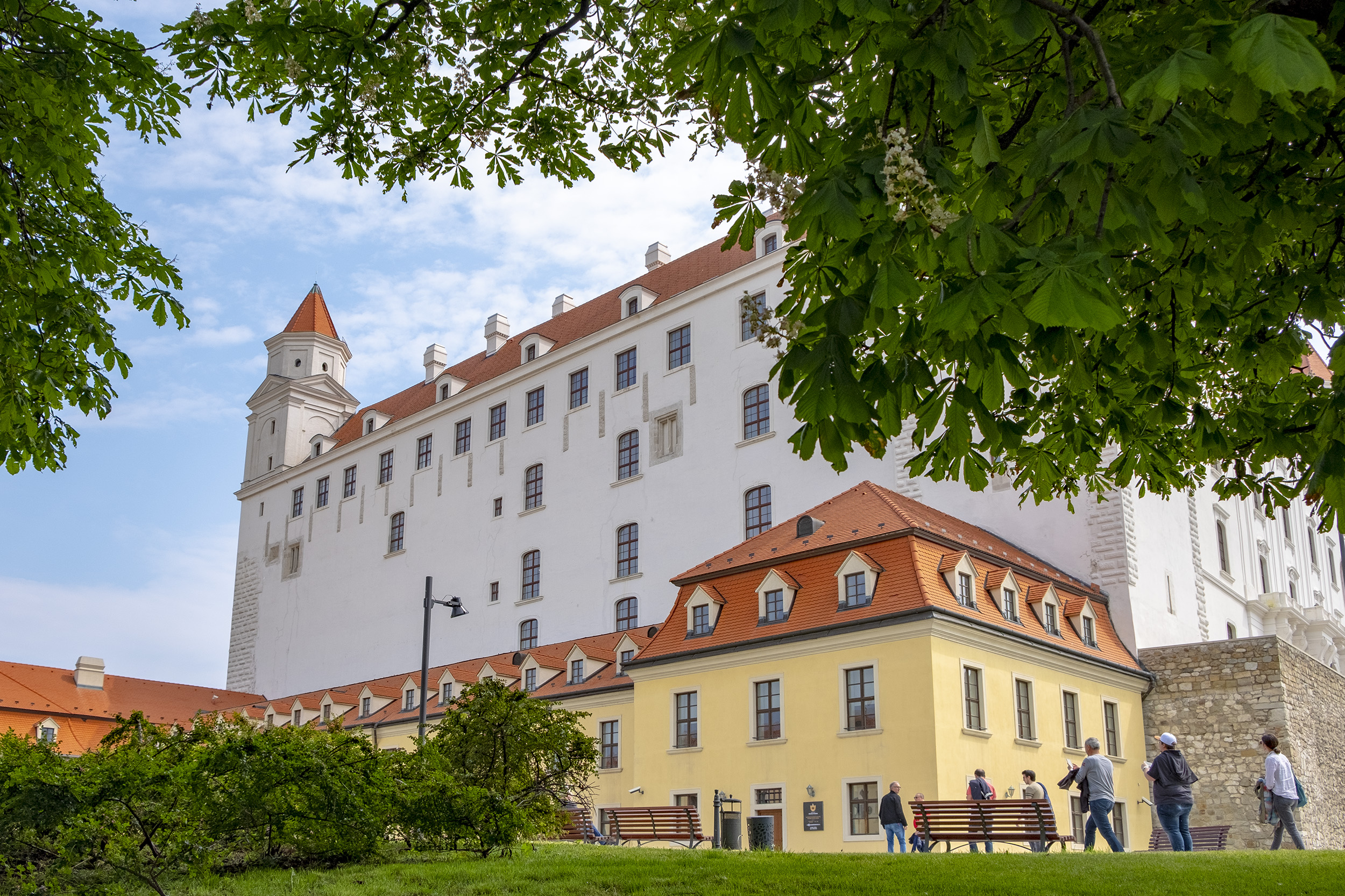 Slottet i Bratislava Slovakien
