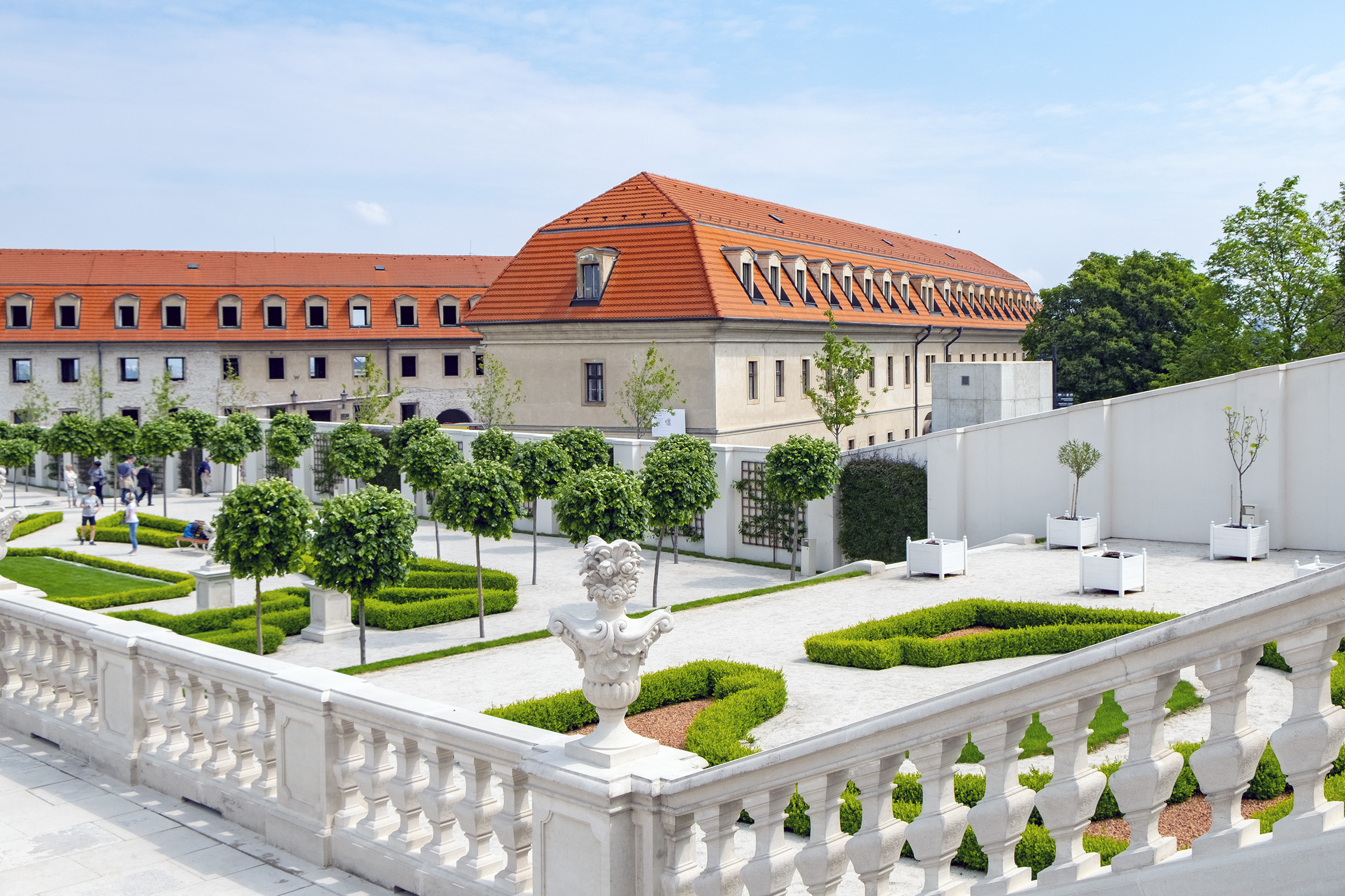 Slottet i Bratislava Trädgård Park