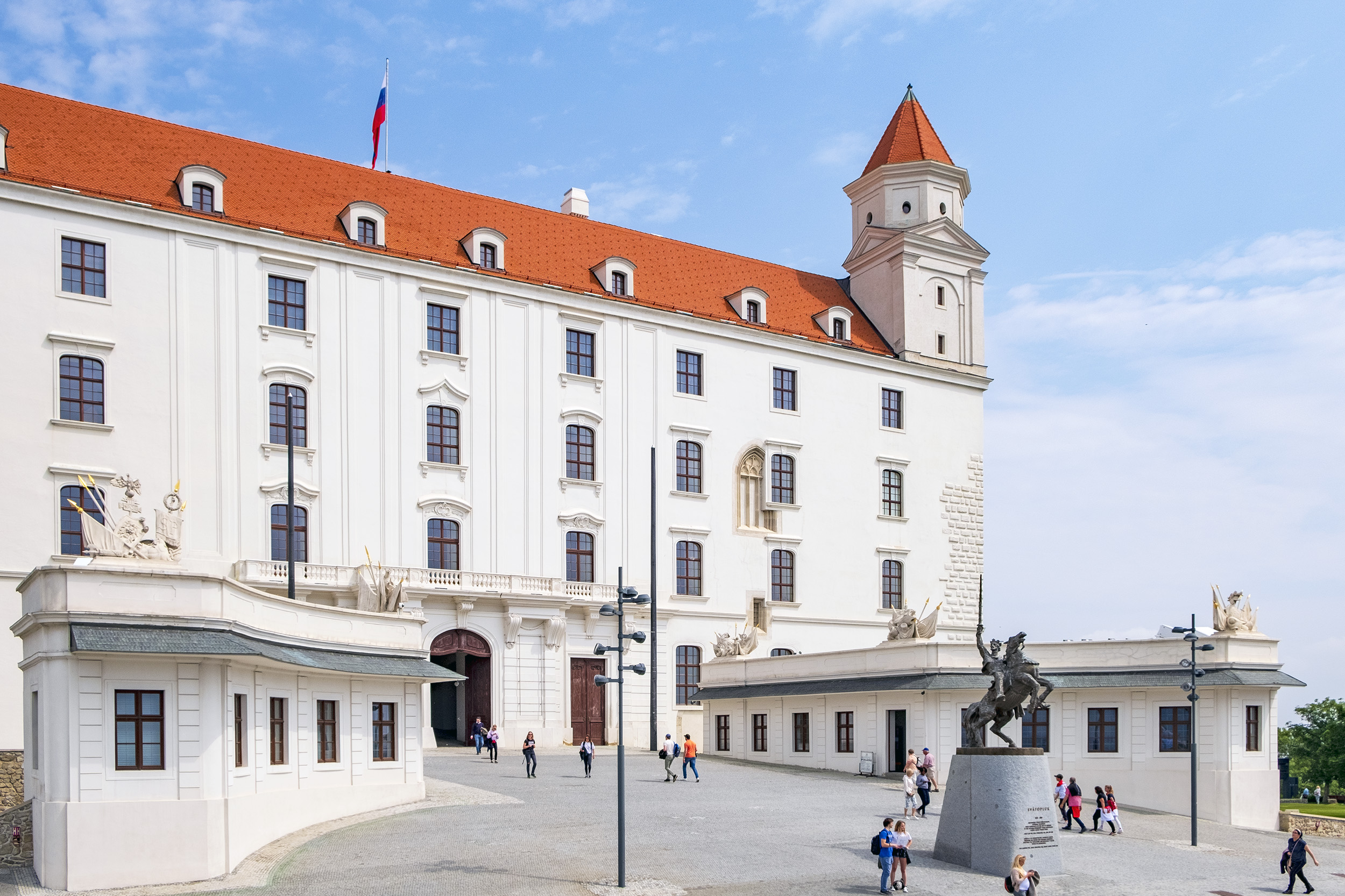 Slottet i Bratislava Slovakien