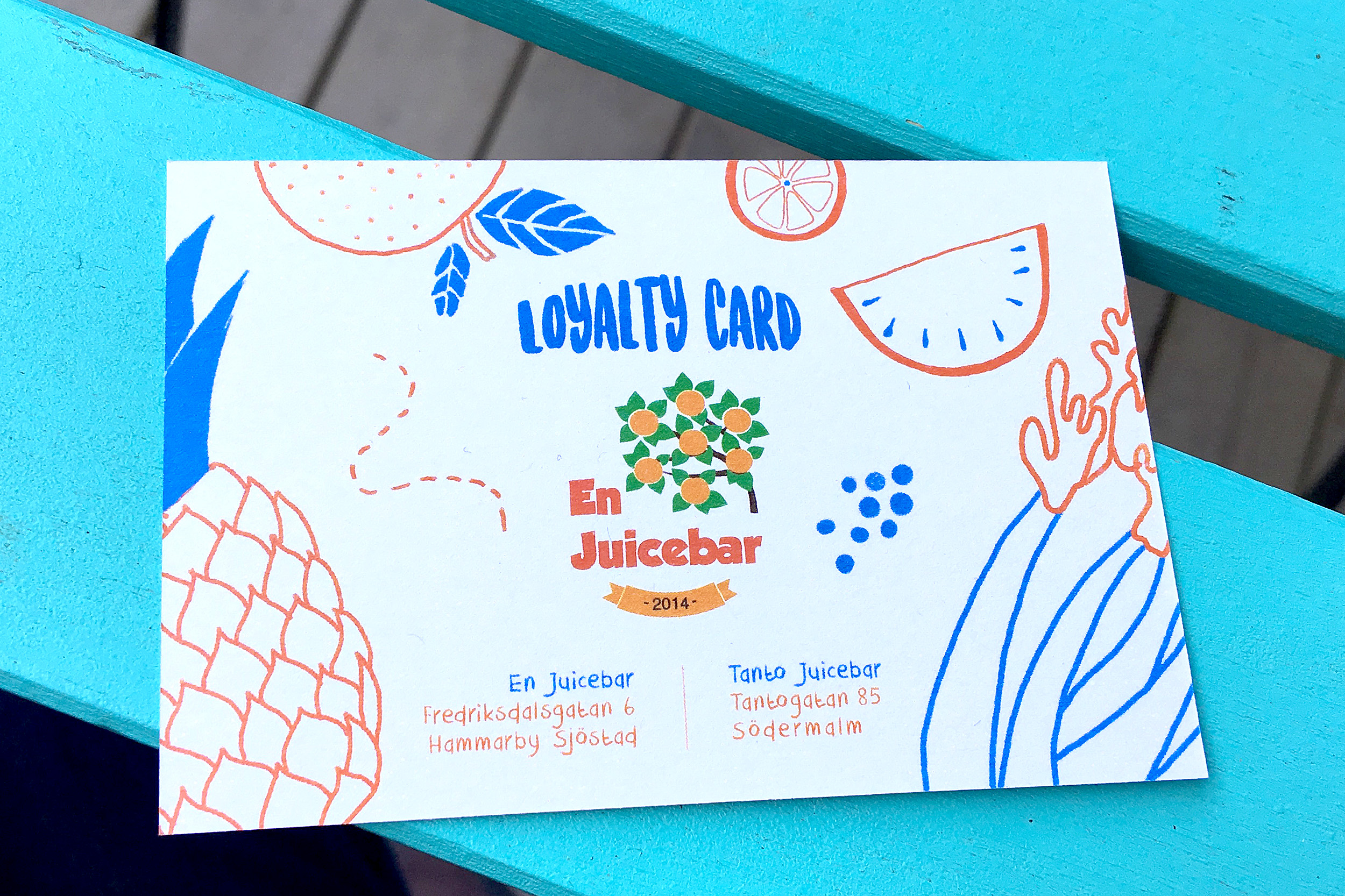 Loyalty Card En Juicebar