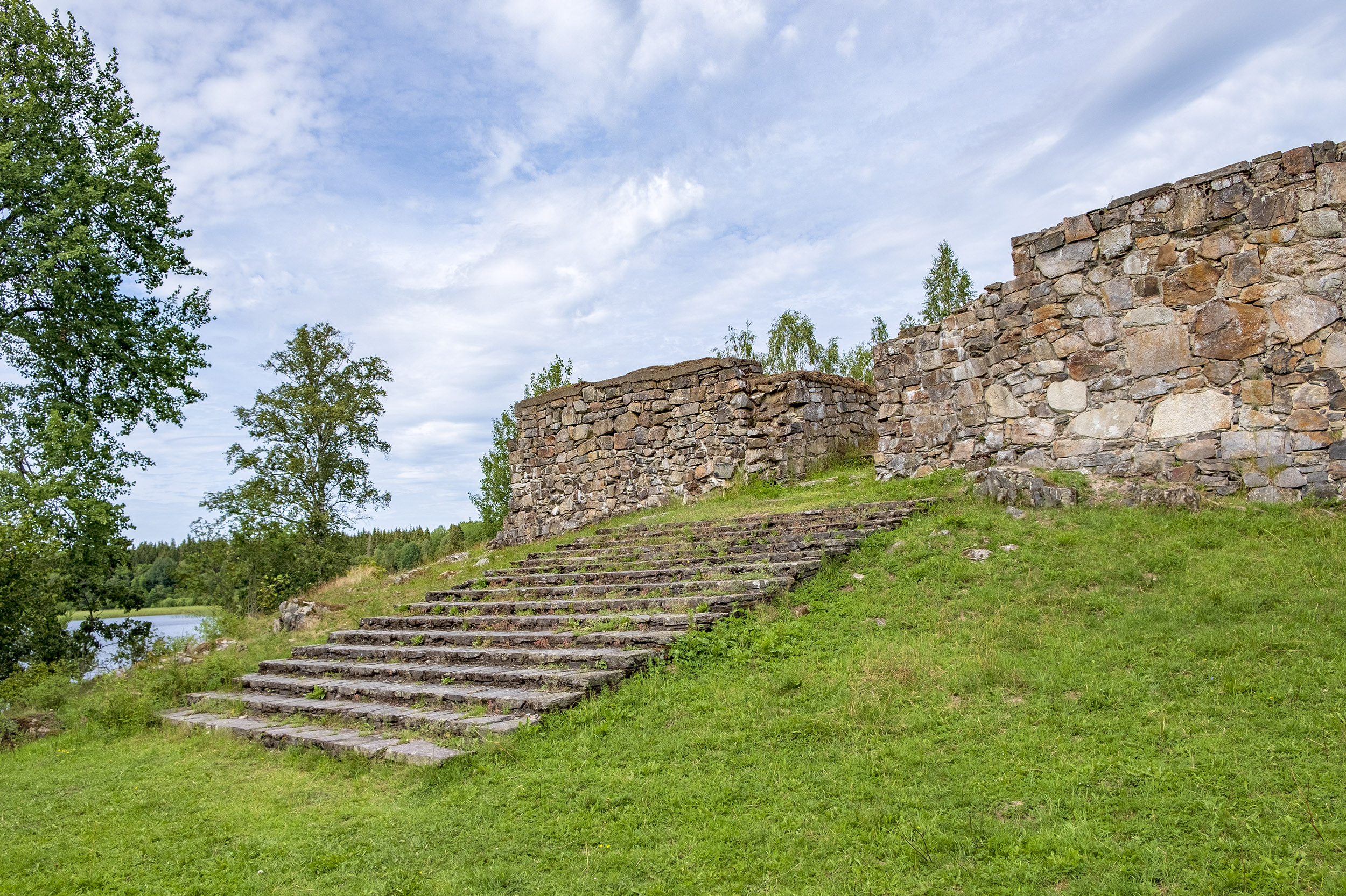 Paradtrappa Hultaby Slottsruin Vetlanda