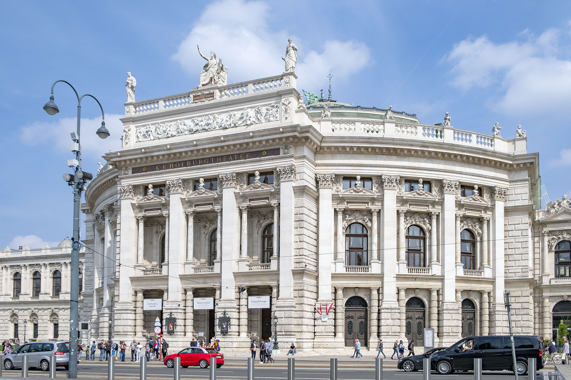 Burgtheater Wien Vienna Österrike Tillbakablick på 2019