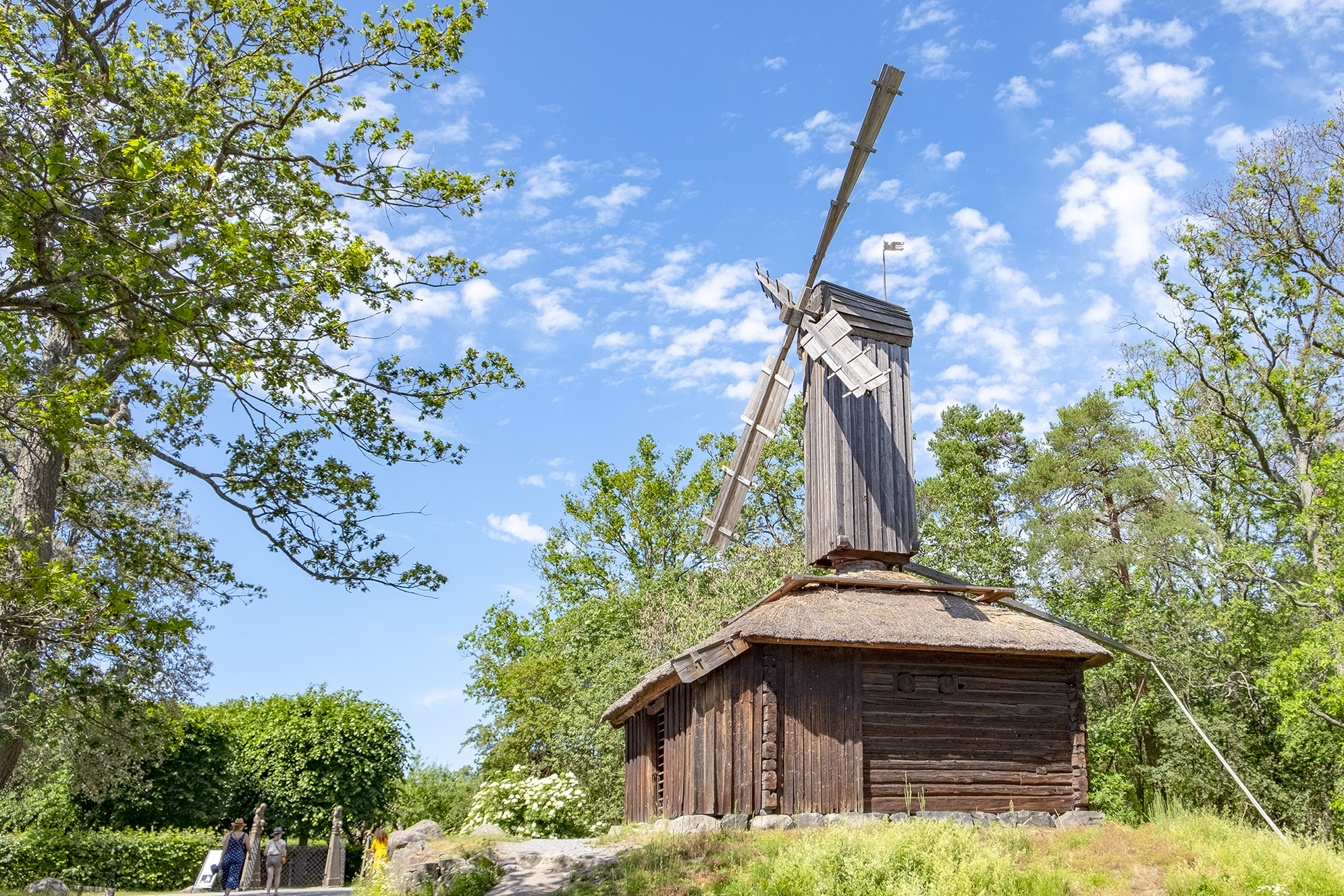 Väderkvarn på Skansen. Sommaren 2019.