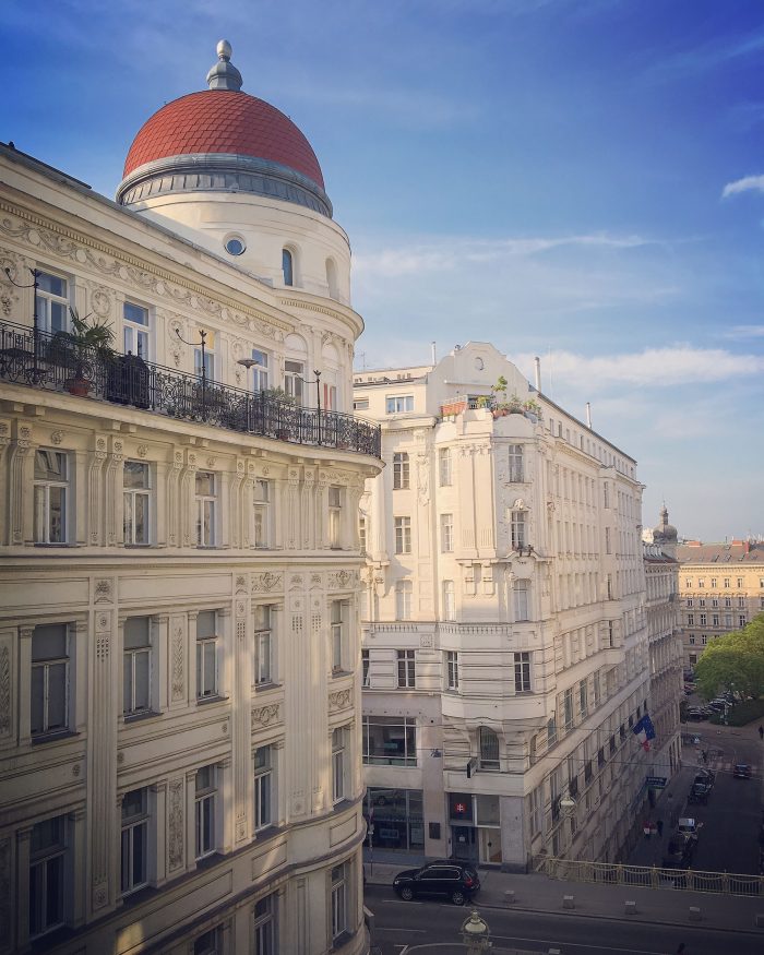 7: Utsikt från Hotel Das Tigra, Wien Instagram 2019