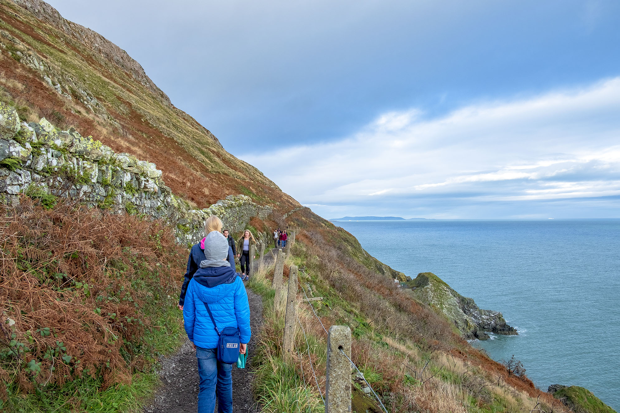 The Cliff Walk mellan Greystones och Bray. 