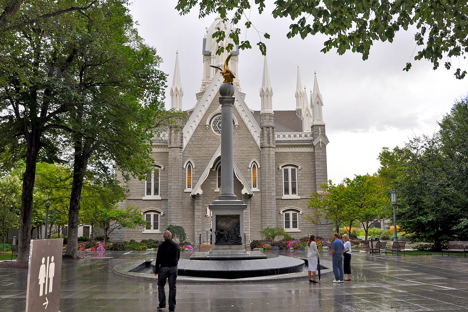 Assembly Hall på Temple Square salt lake City. 