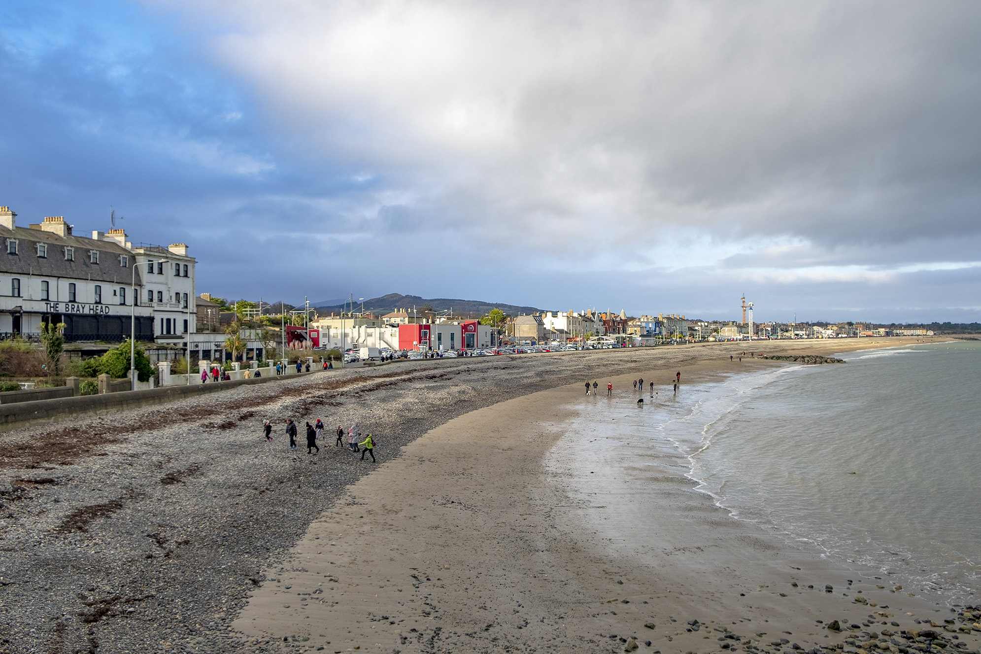 Stranden i Bray. Irland. 