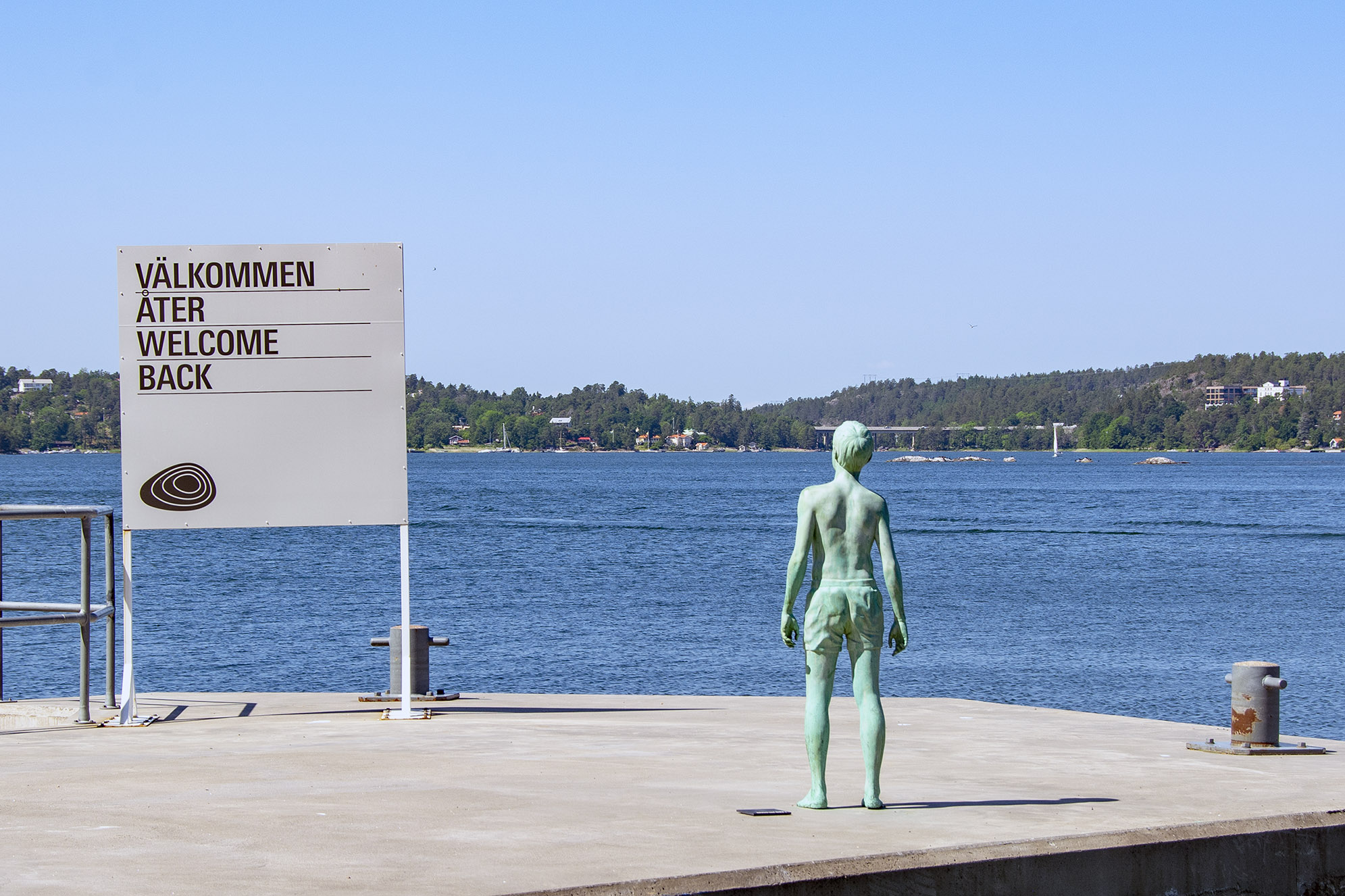 Artipelag Skulptur i natur båtbrygga