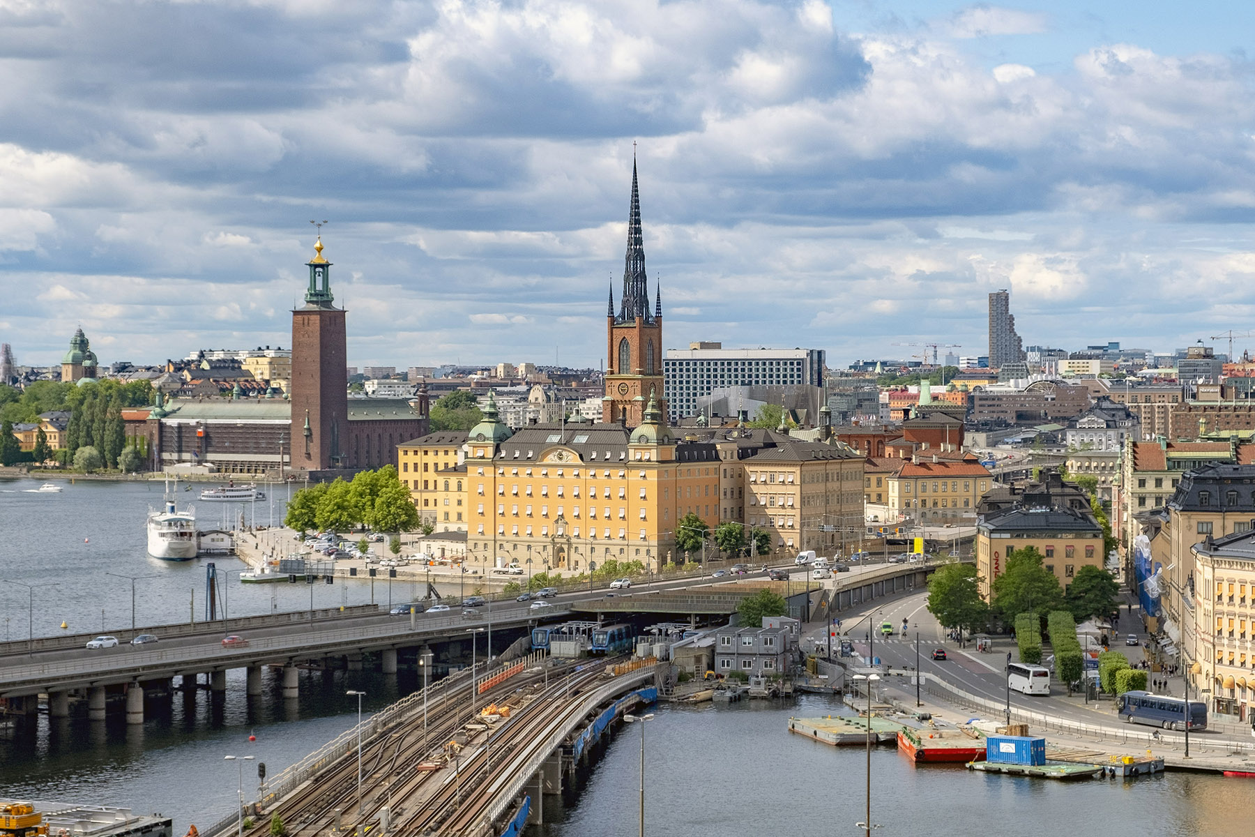 Utsikt från Katarinahissen Stockholm