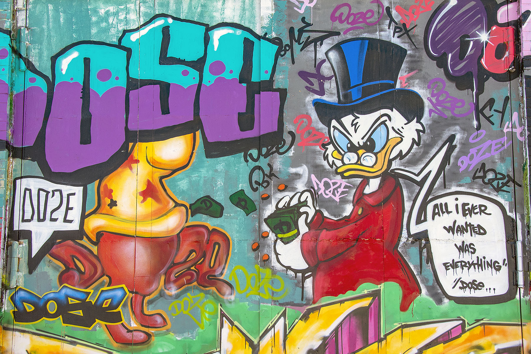Snösätra gatukonst graffiti Street art Joakim von anka