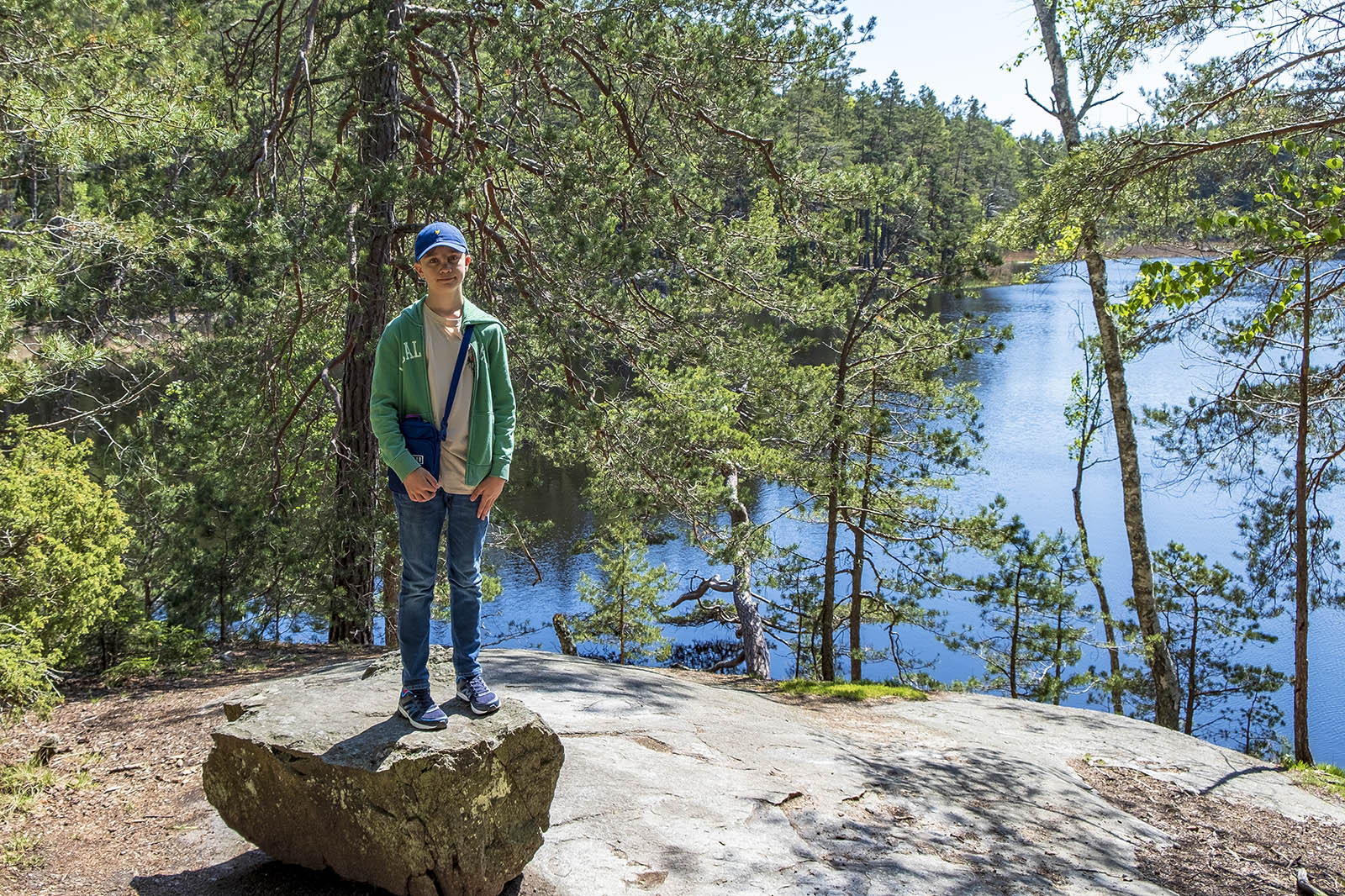 Barnvagnsslingan Tyresta Nationalpark Bylsjön