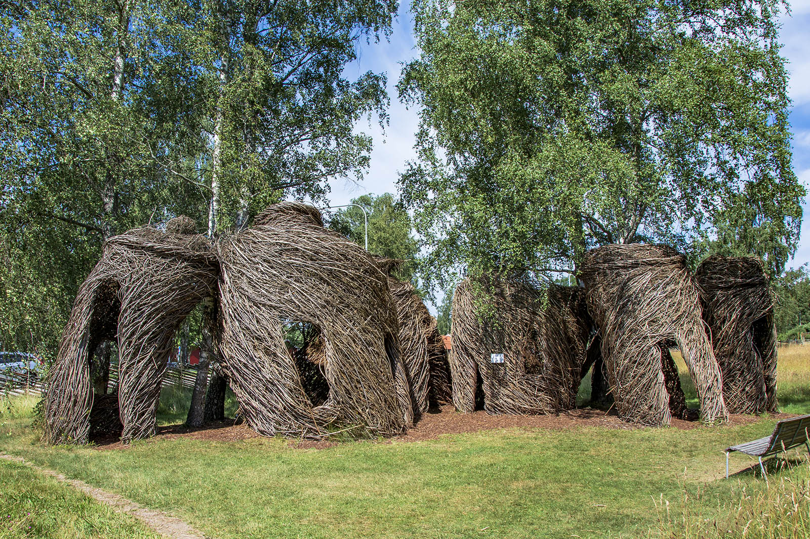 Astrid Lindgrens Näs och De sju önskekrusen av Patrick Dougherty