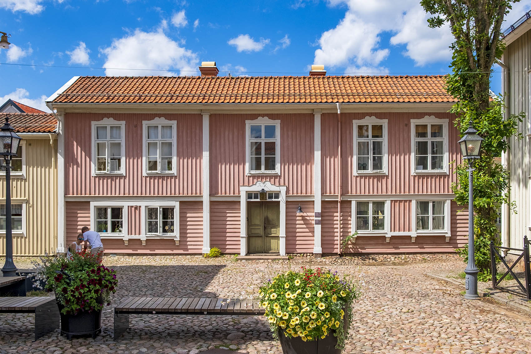 Rosa hus i Eksjö