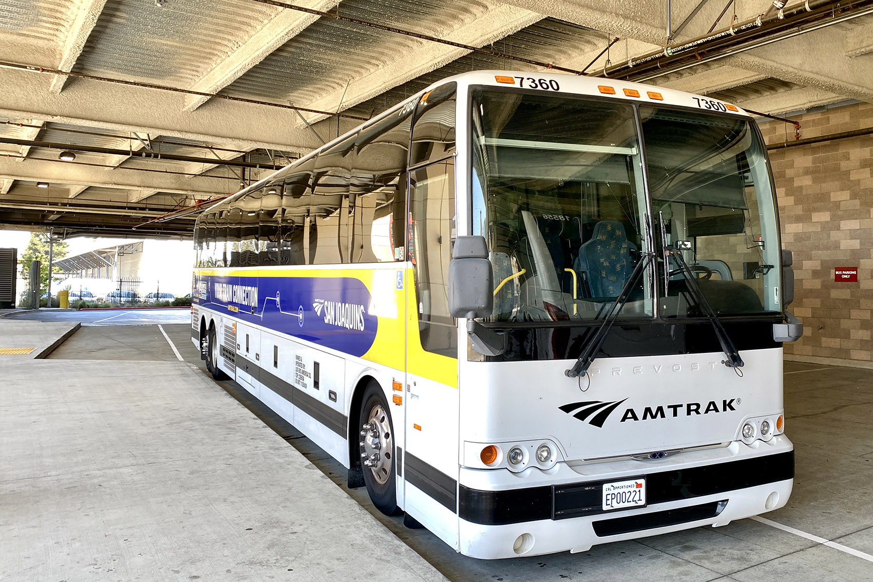 Amtrak buss från San Francisco till Emeryville
