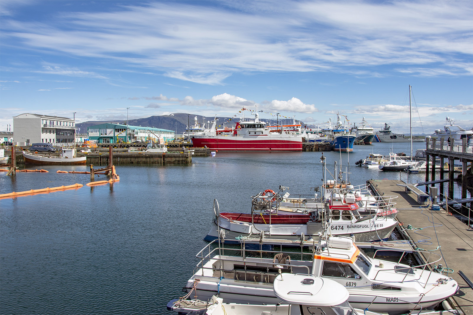 Gamla hamnen Reykjavik Island