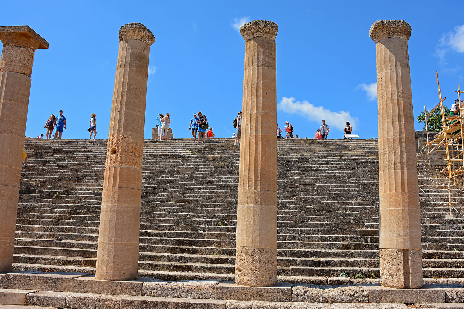 Akropolis på Lindos, Rhodos, Grekland