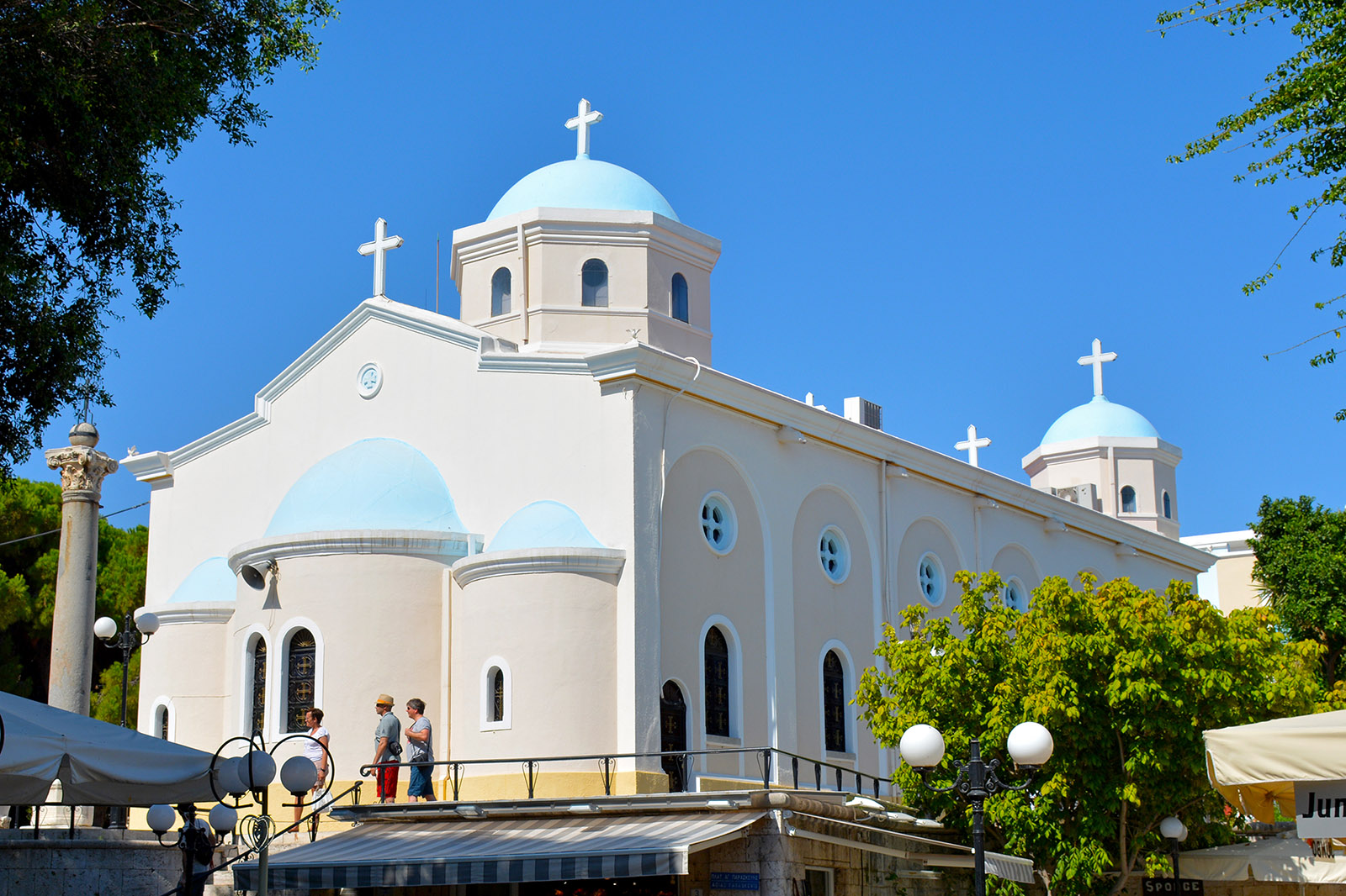 Katedralen i Kos stad Grekland