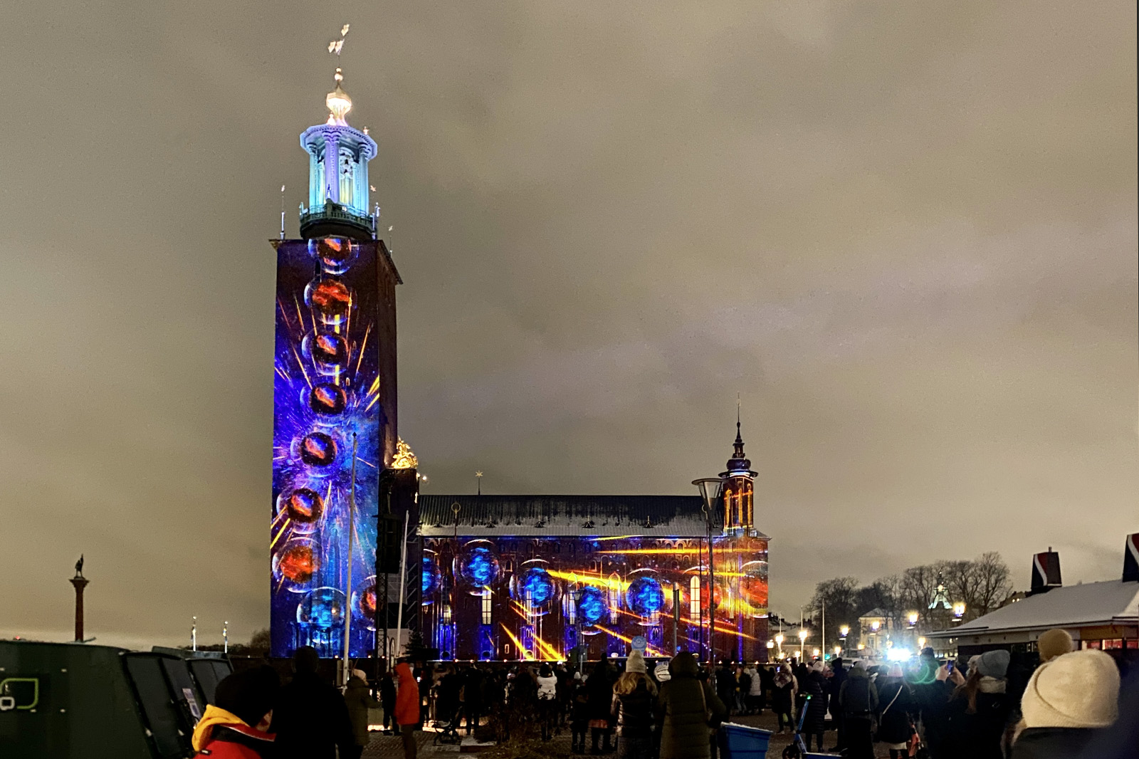 CONSCIENCE Nobel lights city hall