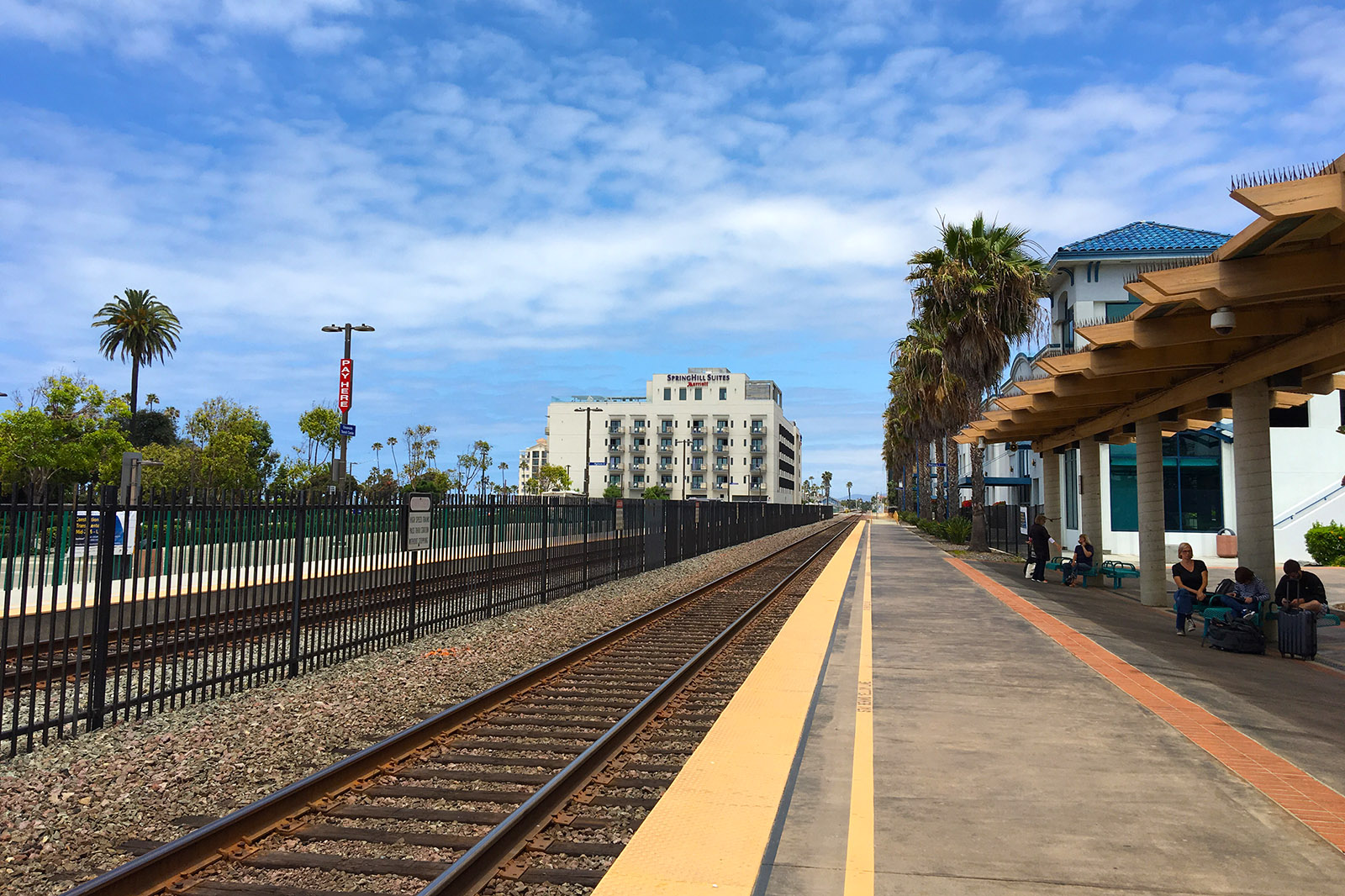 Amtrak-stationen i Oceanside, Kalifornien