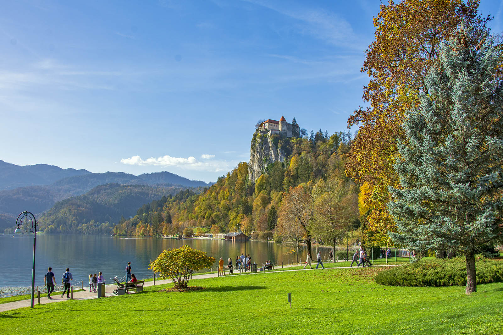 Lake bled fall colors