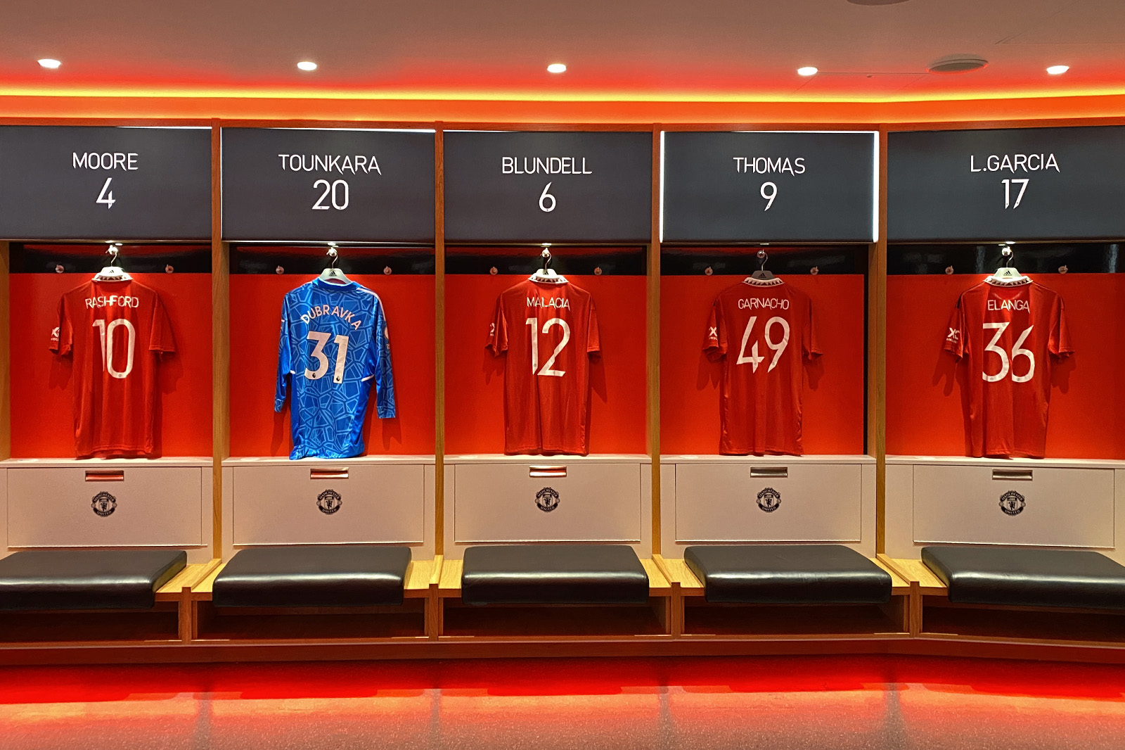 Old Trafford Manchester United Dressing Room