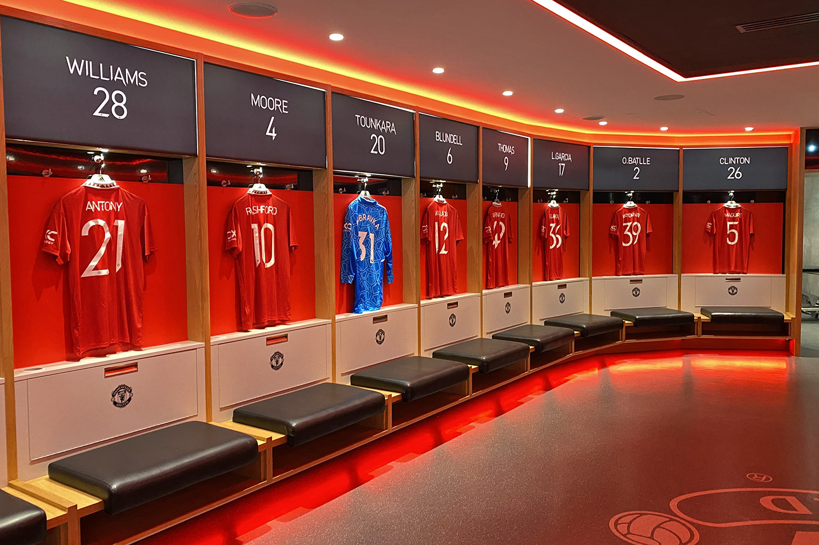 Old Trafford Manchester United Dressing Room