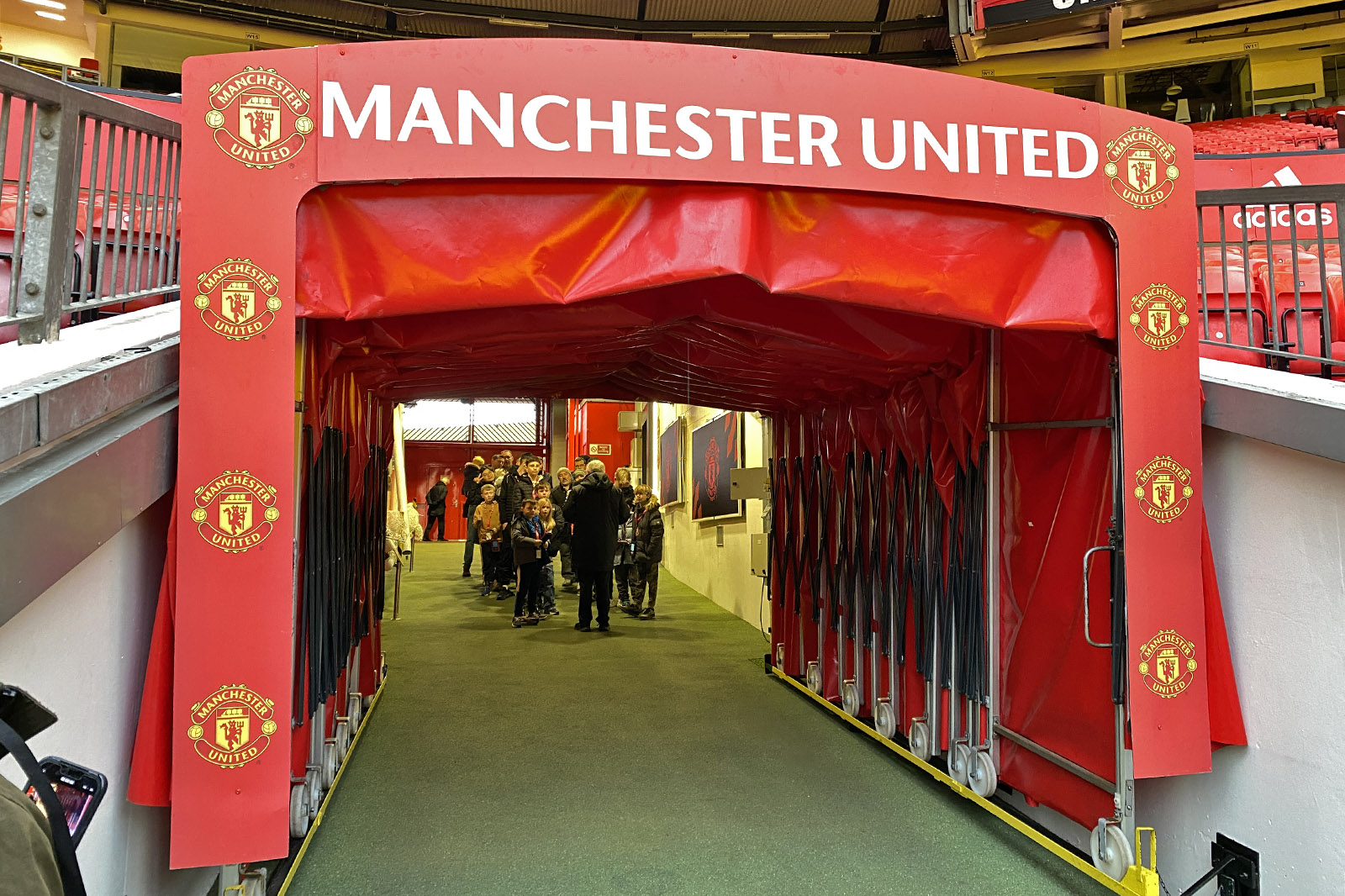 Old Trafford Manchester United Spelartunnel