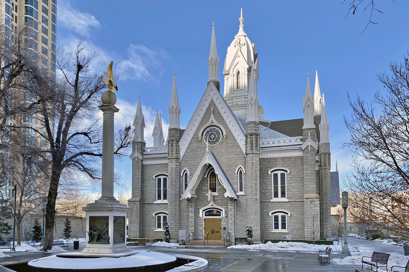 Assembly Hall på Temple Square. 