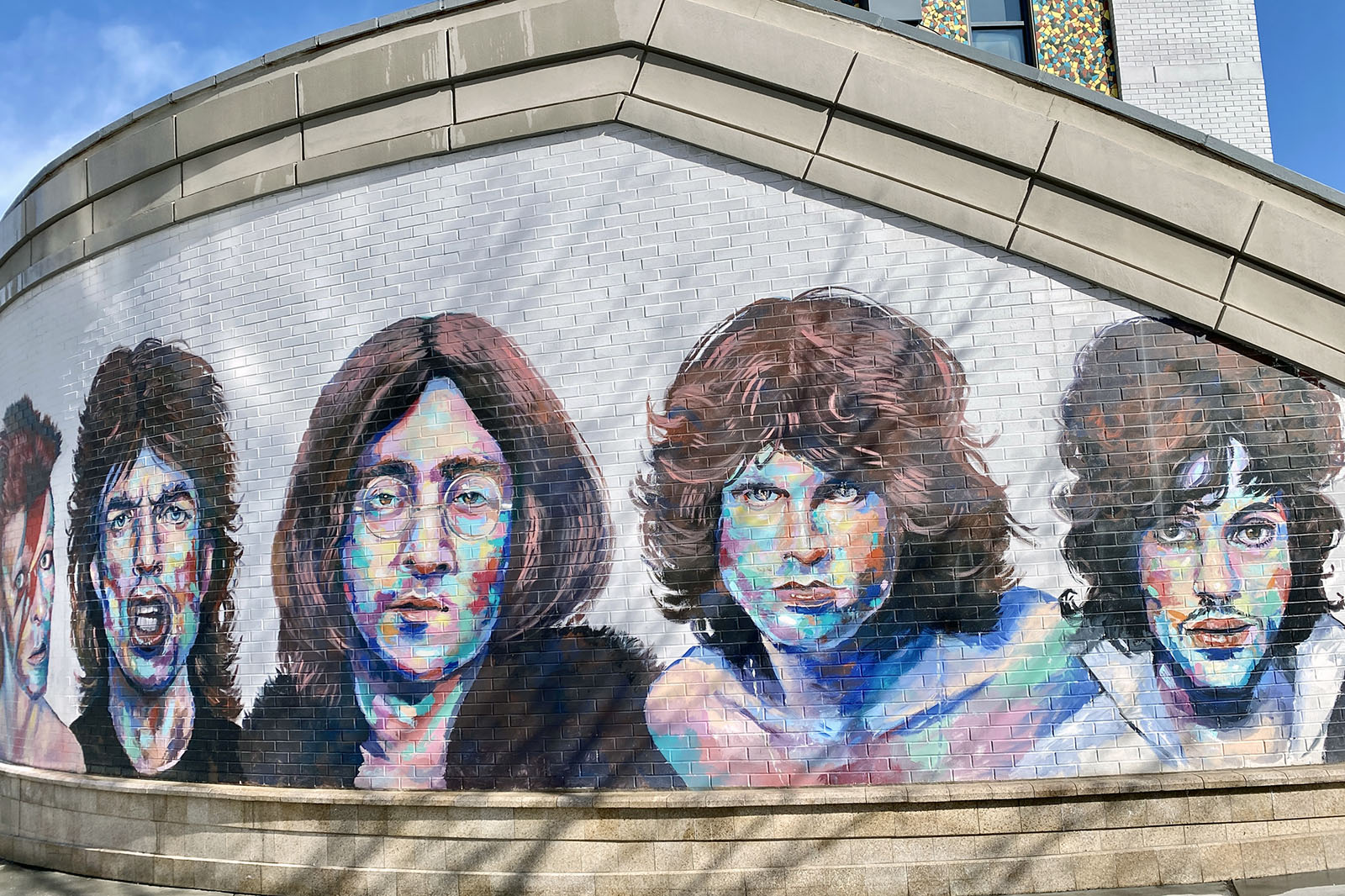 Legends of Rock Mick Jagger, Freddie Mercury, David Bowie, Jimi Hendrix, John Lennon, Prince, Jim Morrison, Janis Joplin och David Bowie.