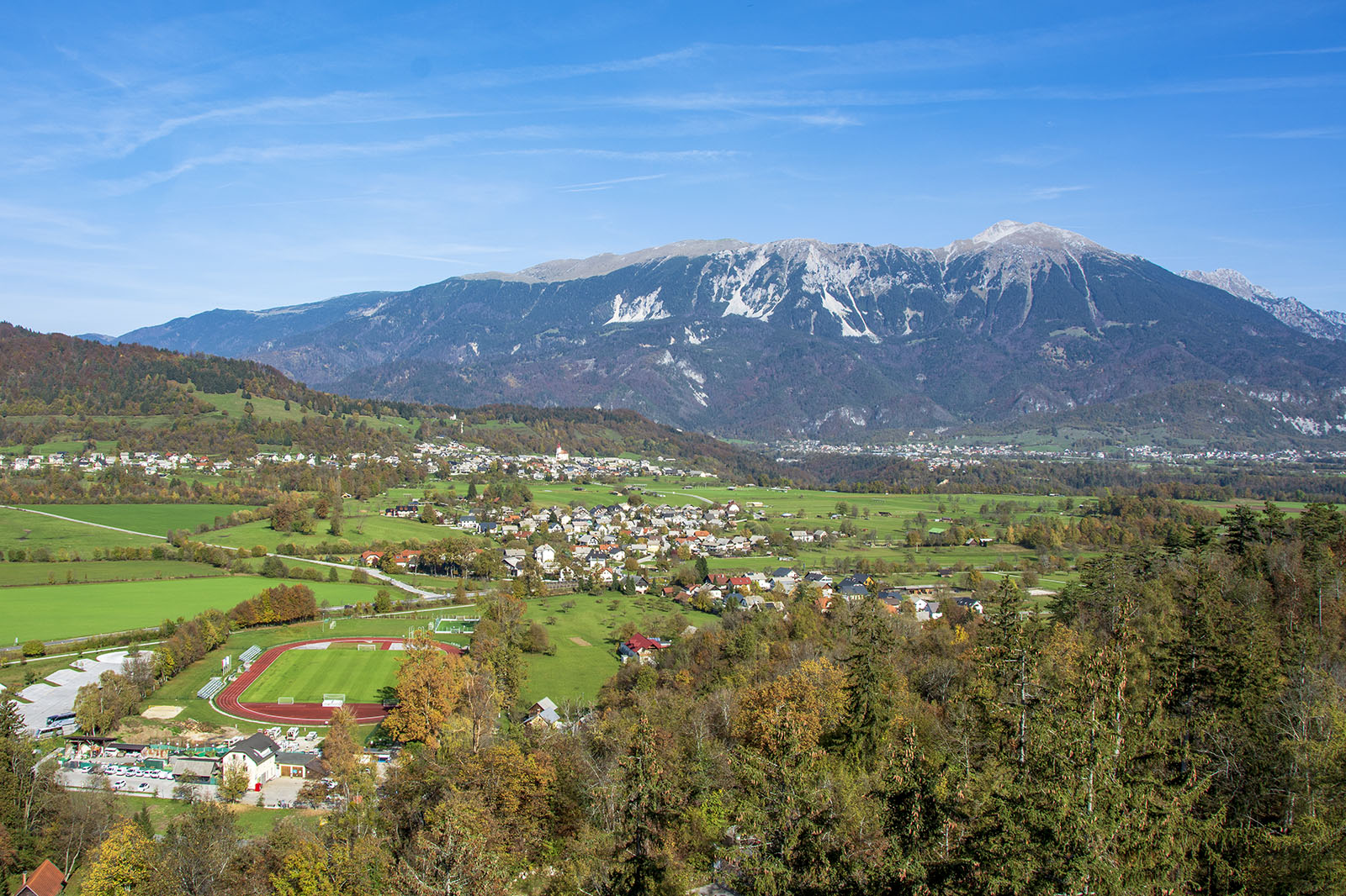 Utsikt från Bled Castle