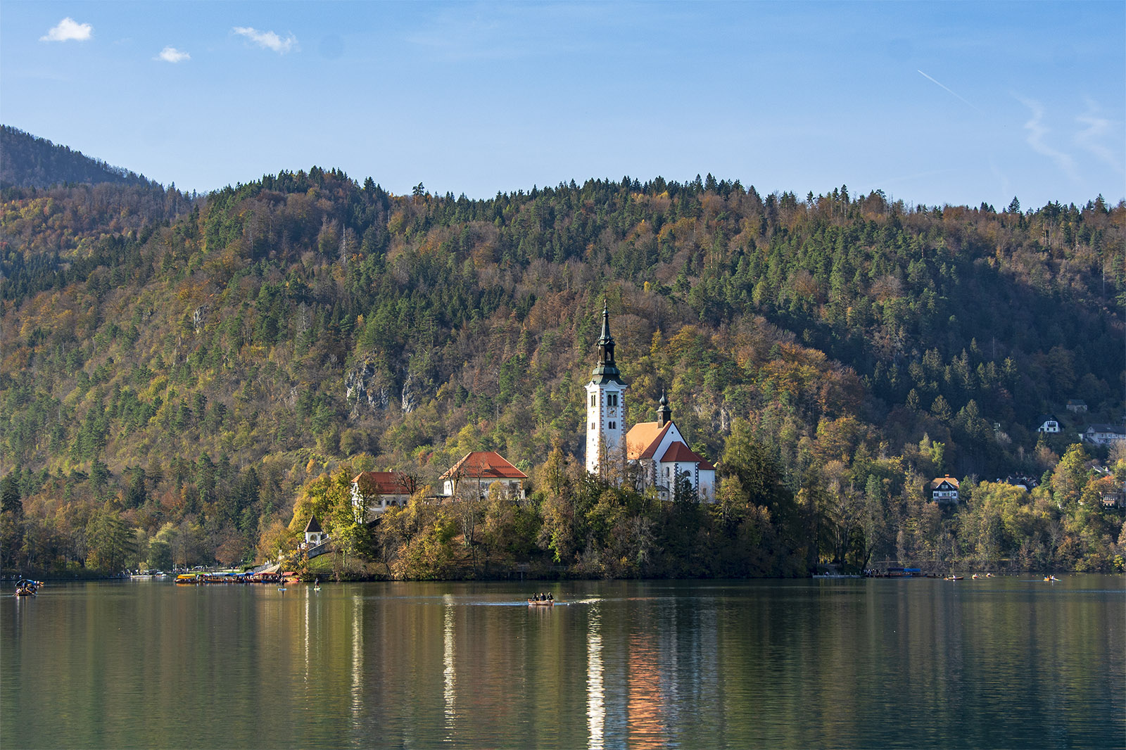 Lake Bled island church