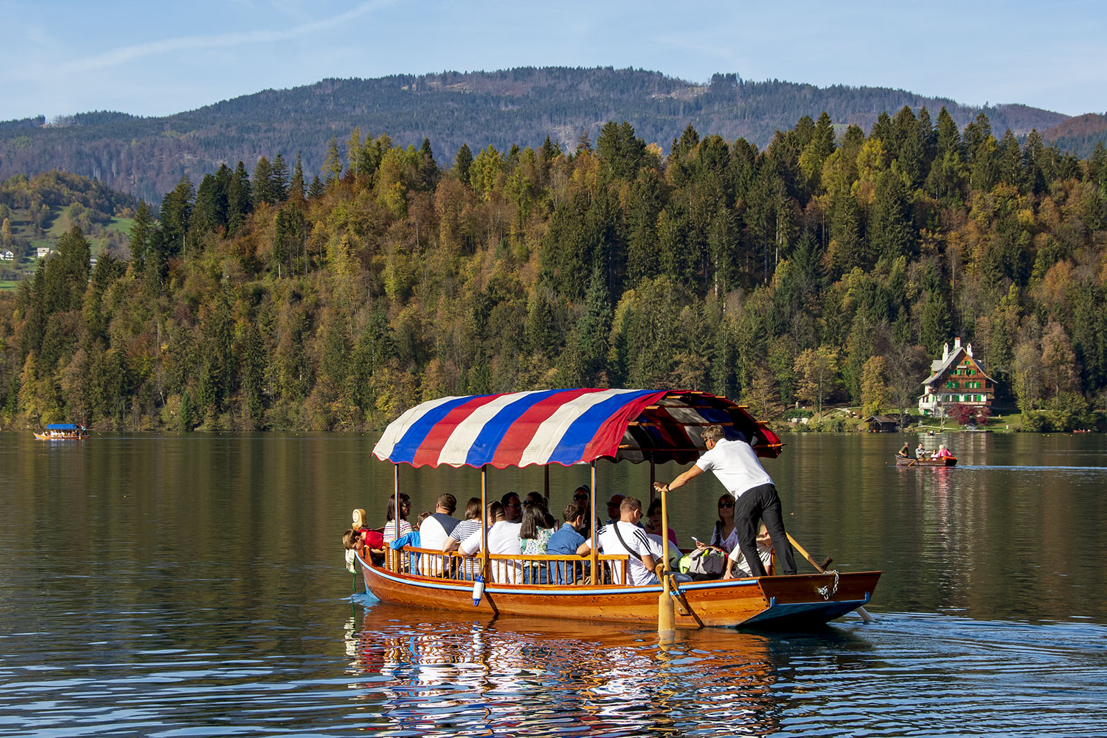 Pletna boat Lake Bled