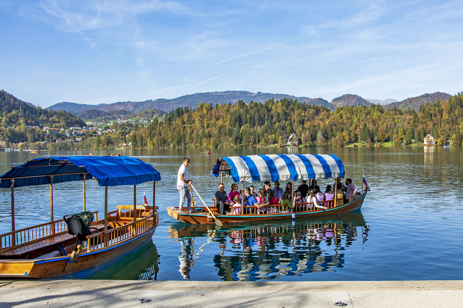 Pletna boat Lake Bled