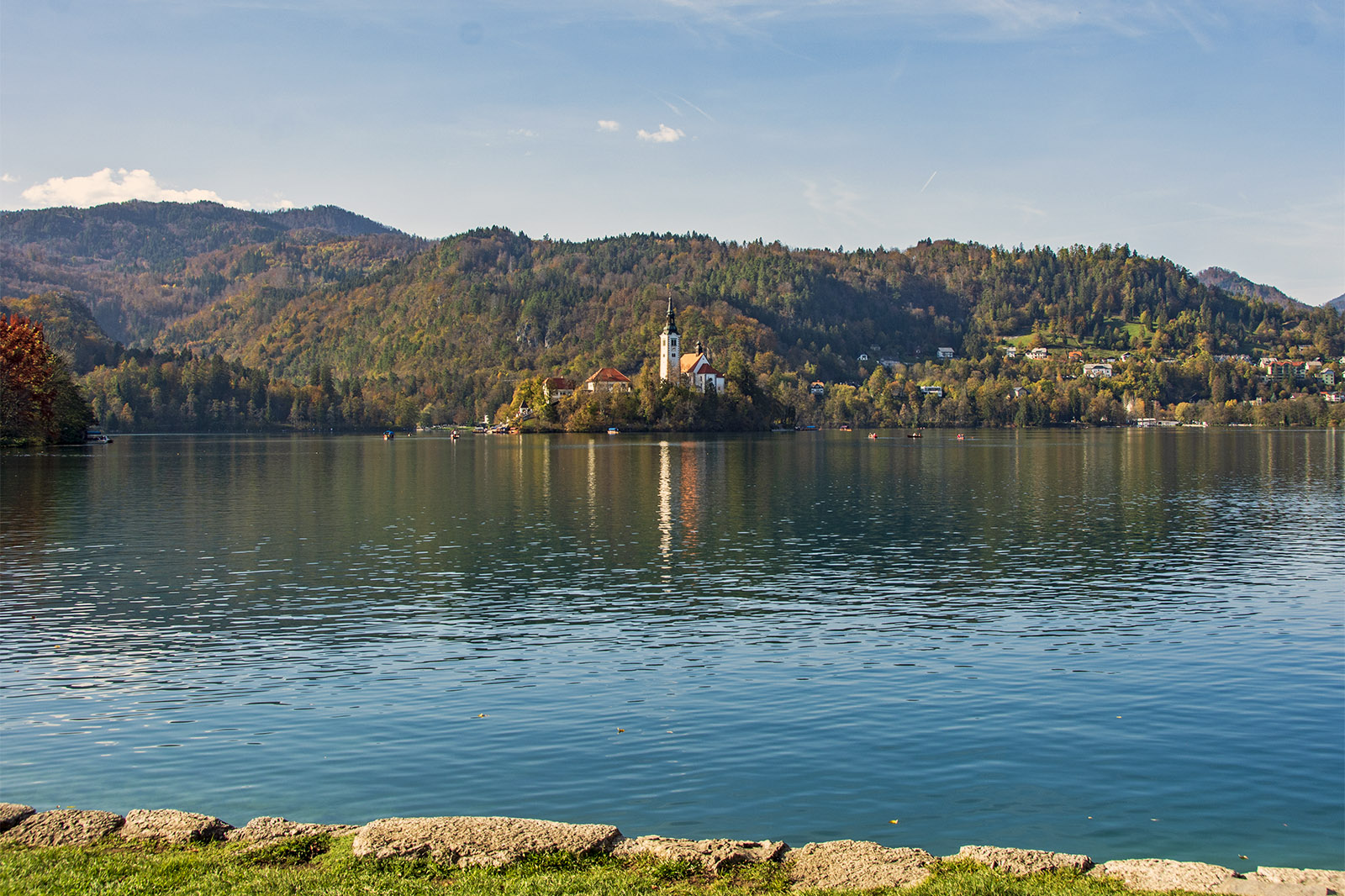 Lake Bled church island slovenien